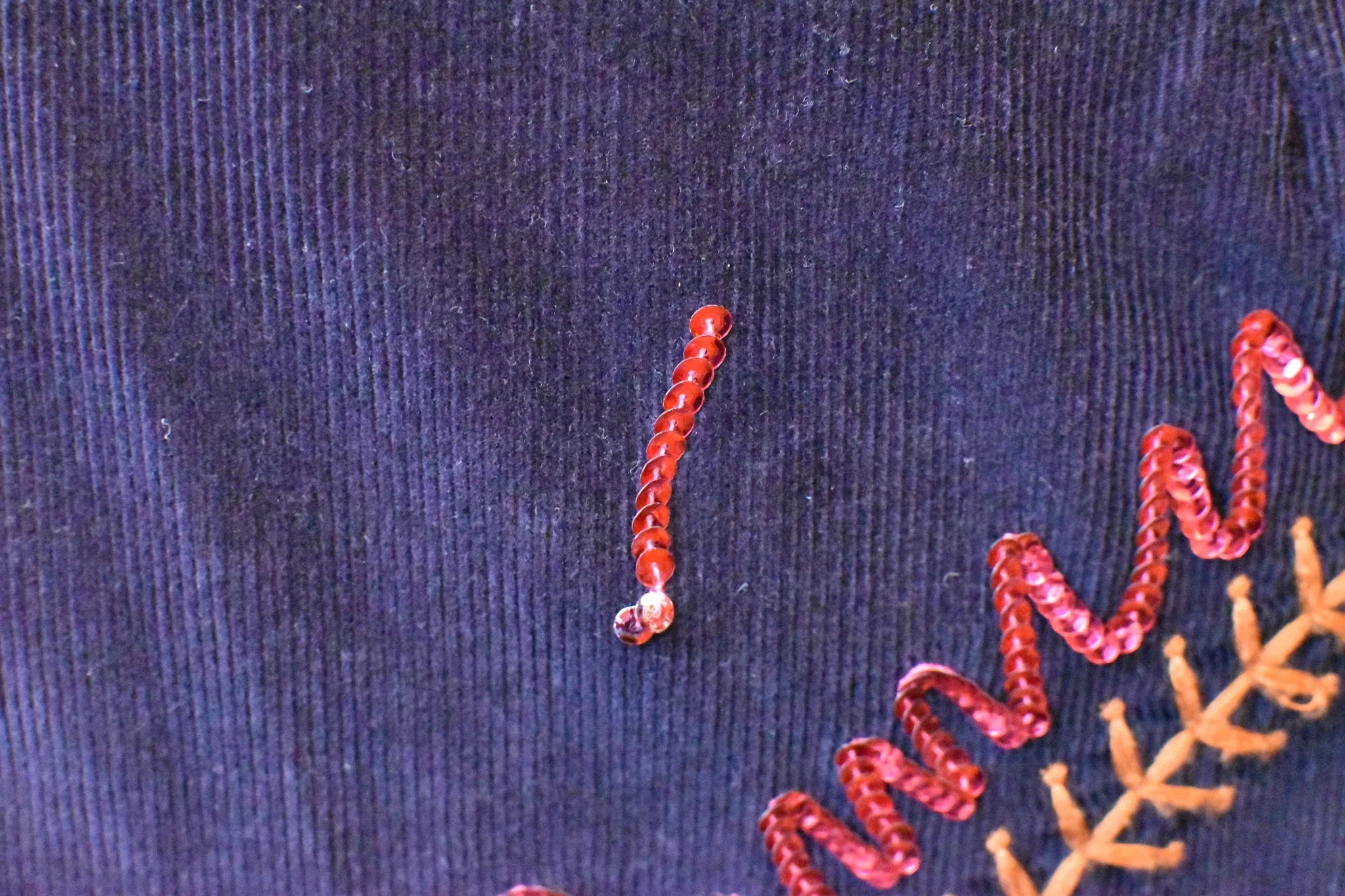 1990's | Moschino Jeans | Corduroy Baseball Skirt