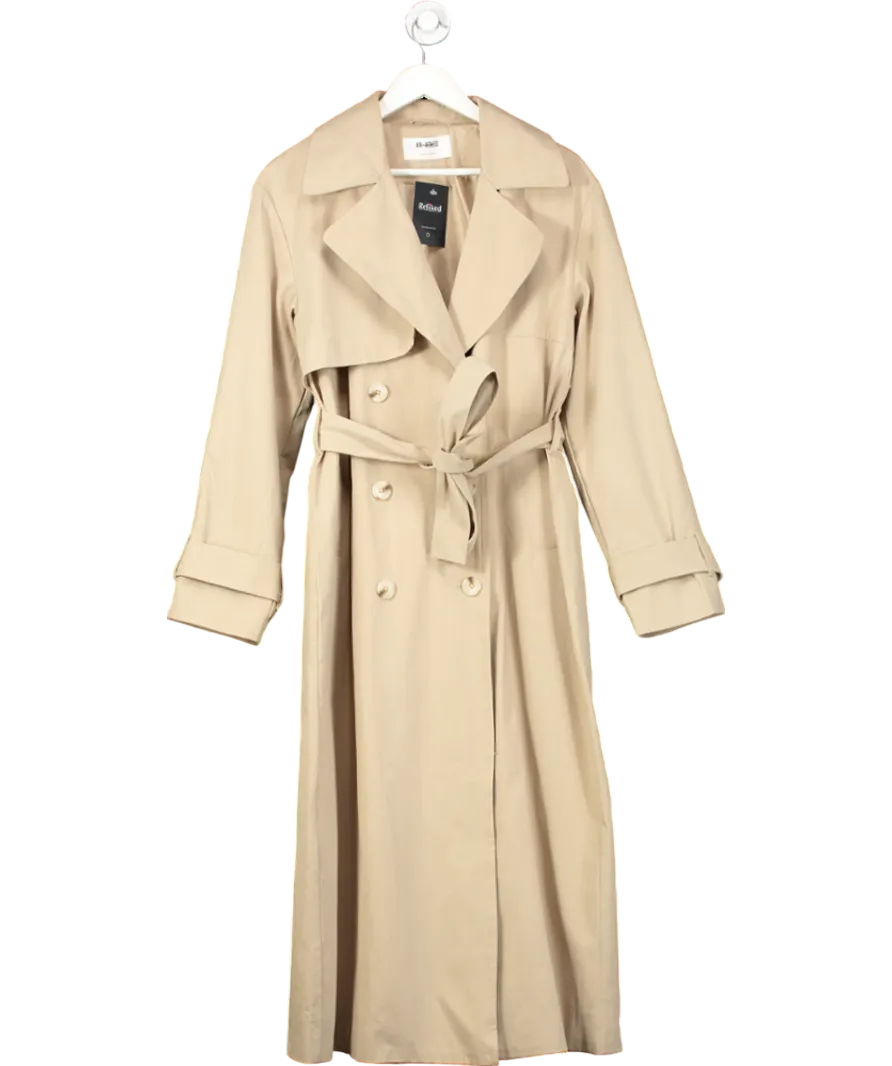 4th & Reckless Beige Trench Coat UK 12