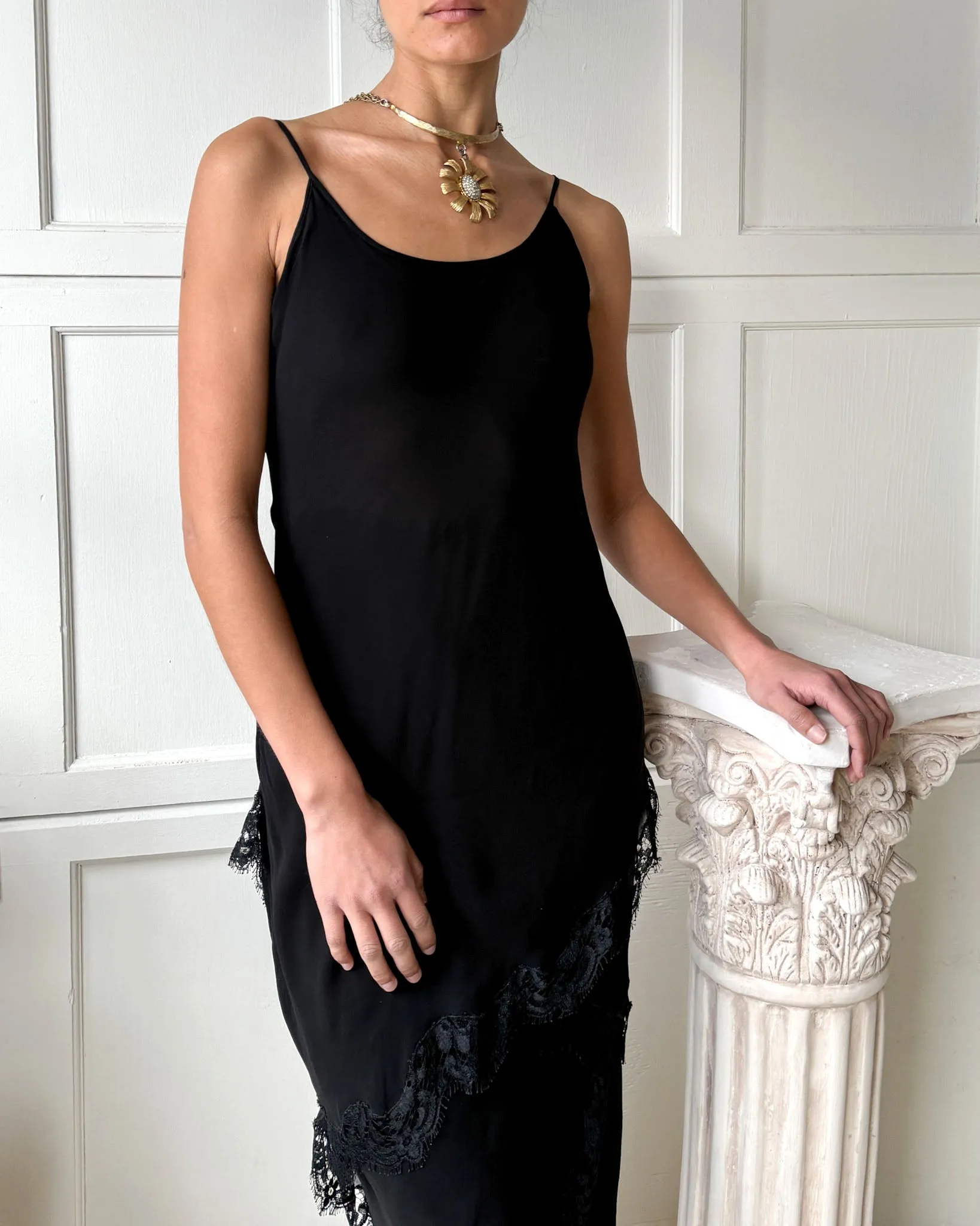 90s Alberta Ferretti Bias Cut Dress | S