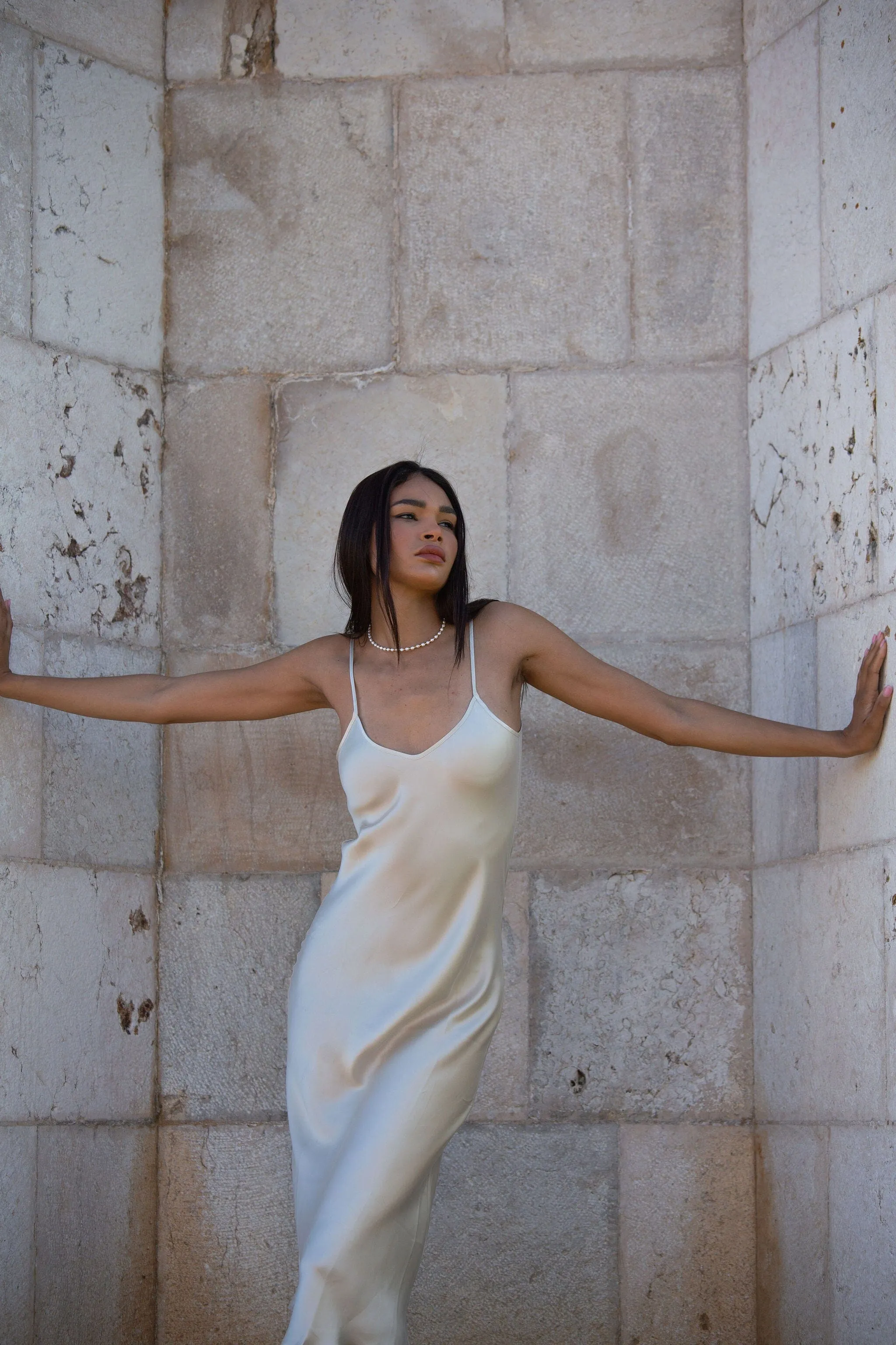 90s Icon V Slip Dress - Solid Colours
