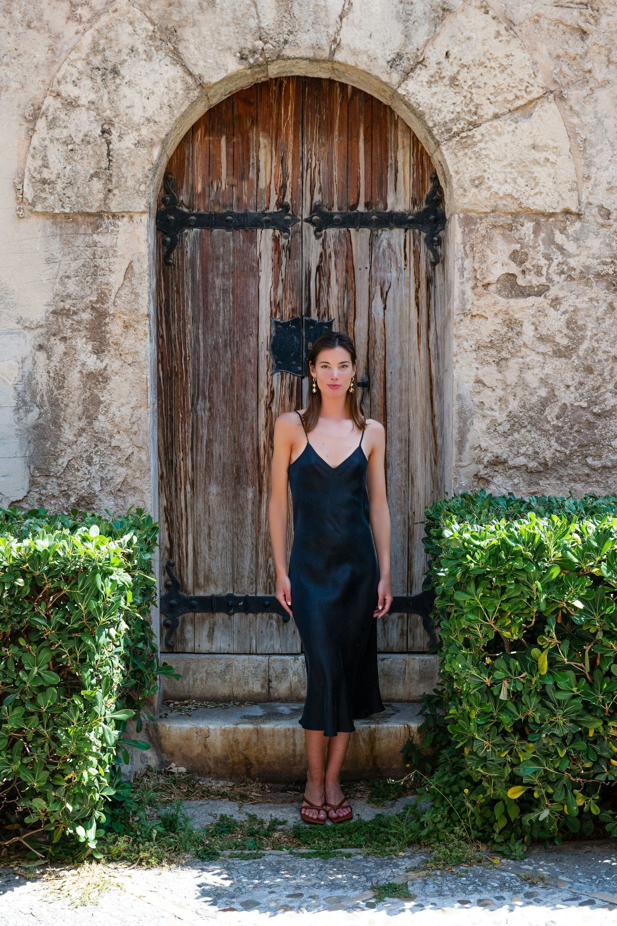 90s Icon V Slip Dress - Solid Colours