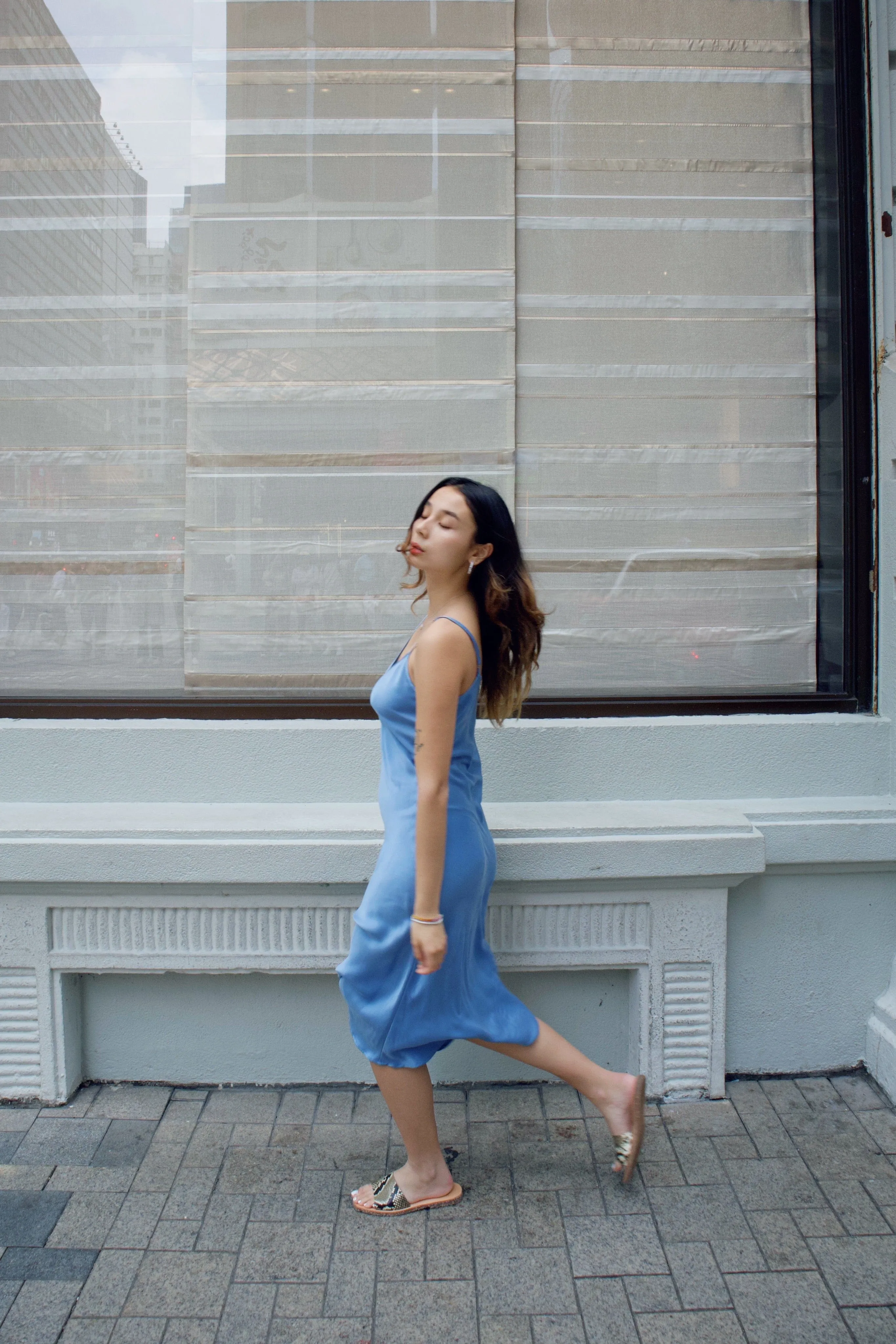 90s Icon V Slip Dress - Solid Colours