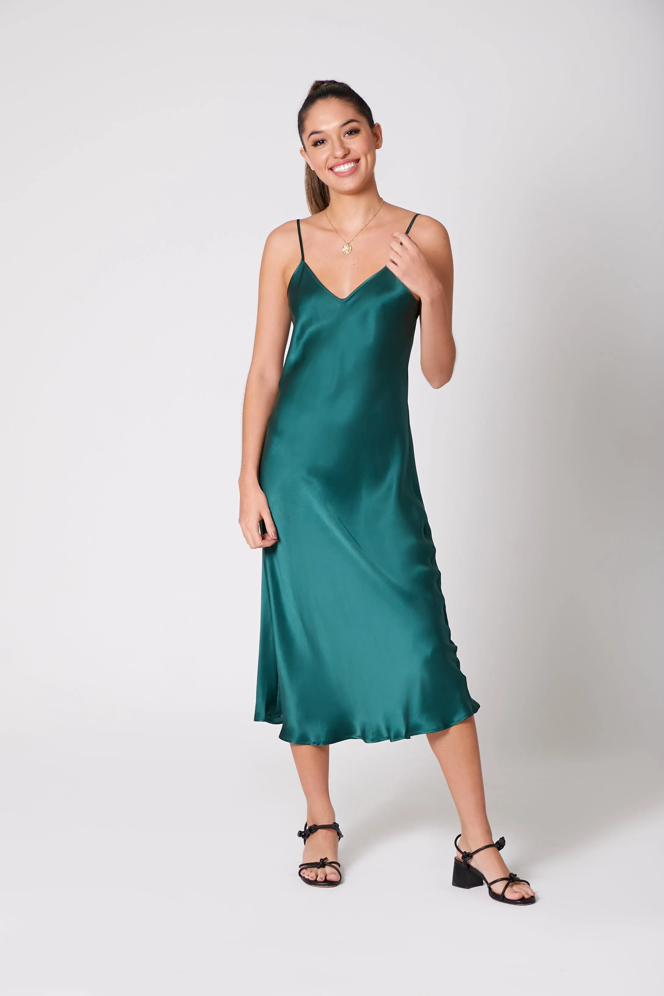 90s Icon V Slip Dress - Solid Colours