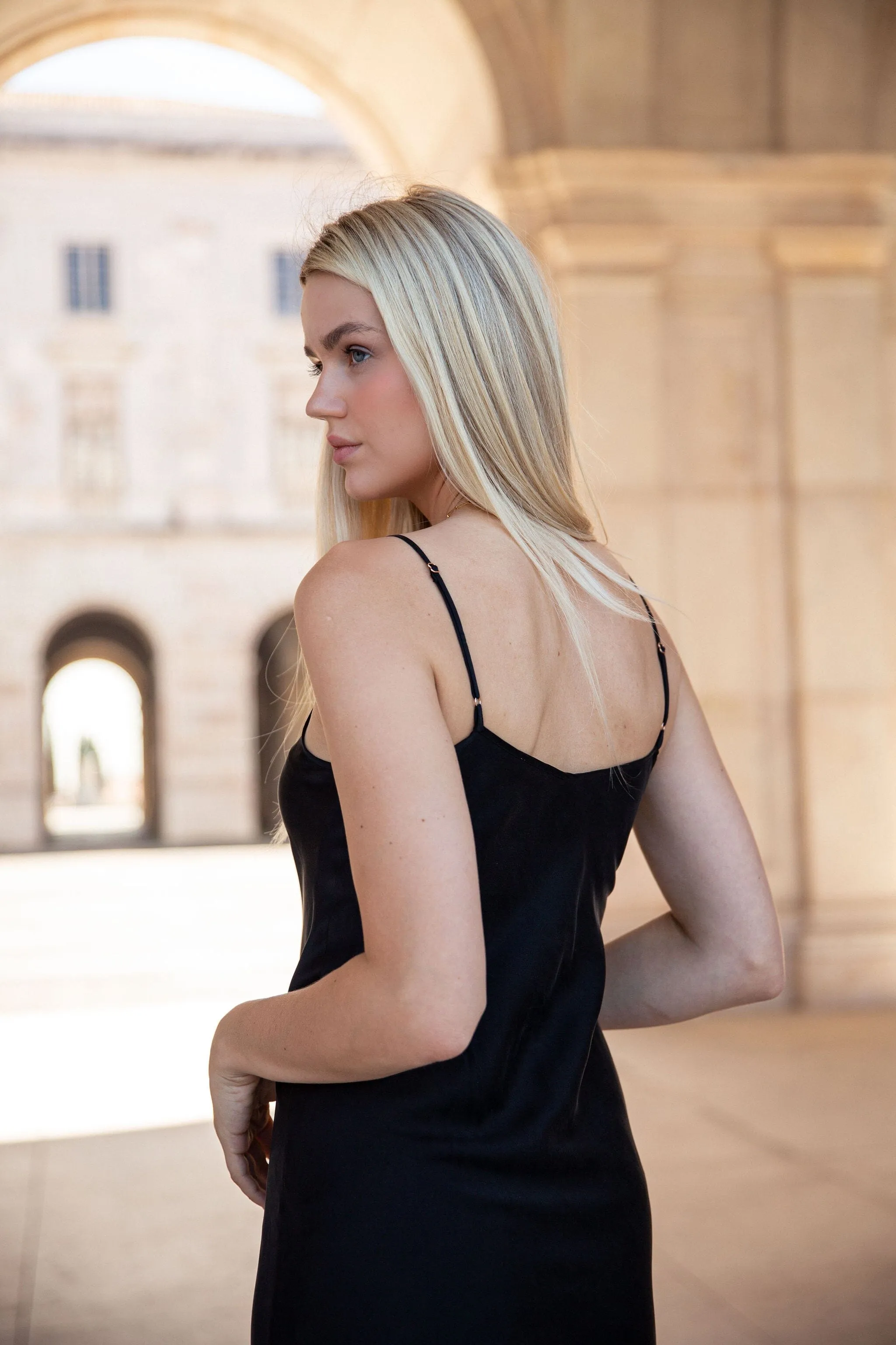 90s Icon V Slip Dress - Solid Colours