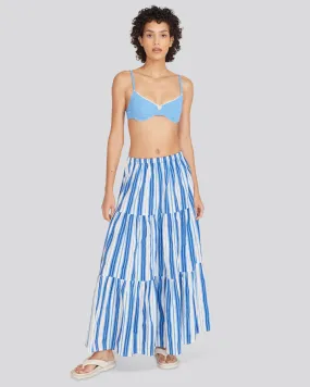 Addison Skirt Marina Blue Stripe