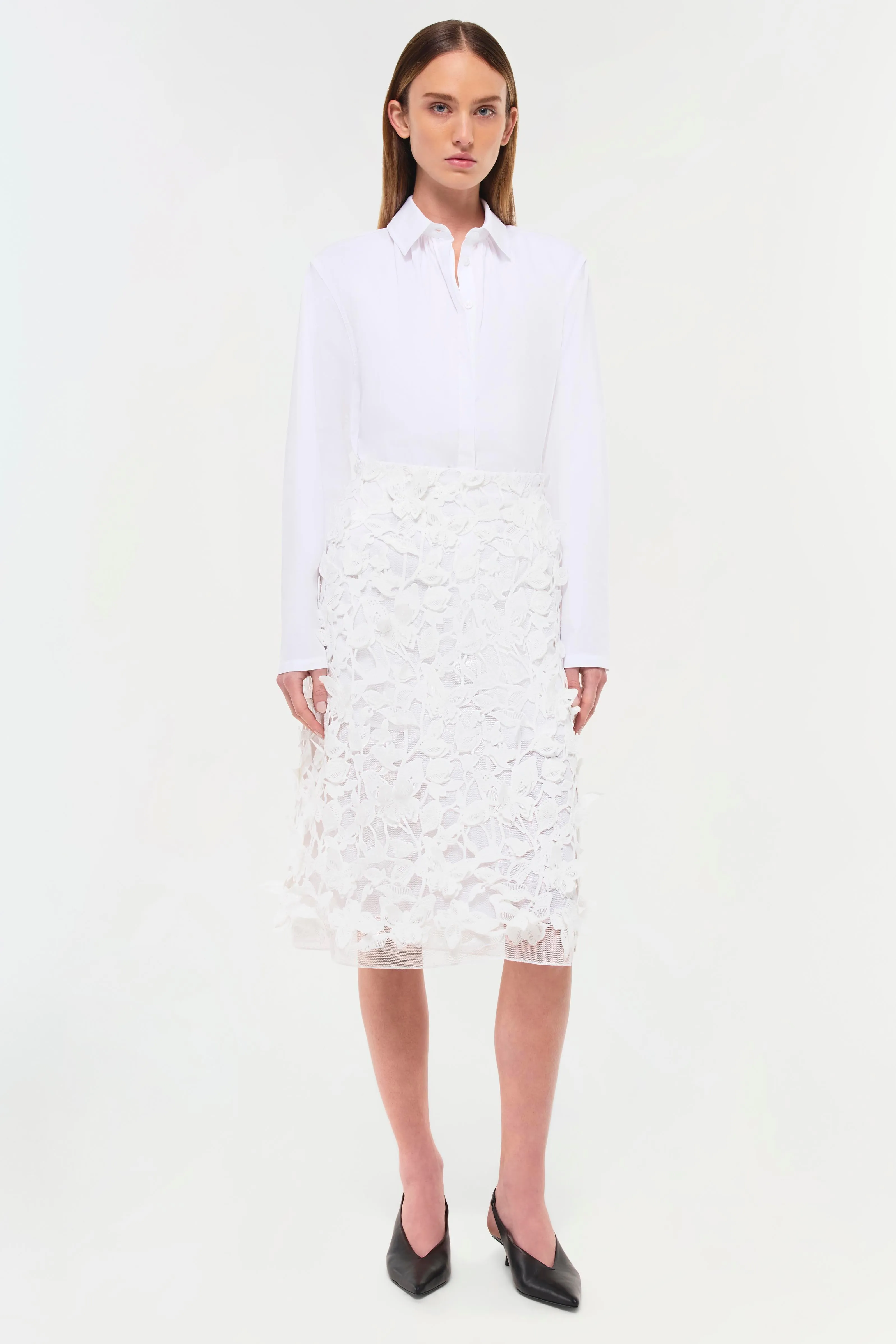 Ambrosia Applique Midi Skirt