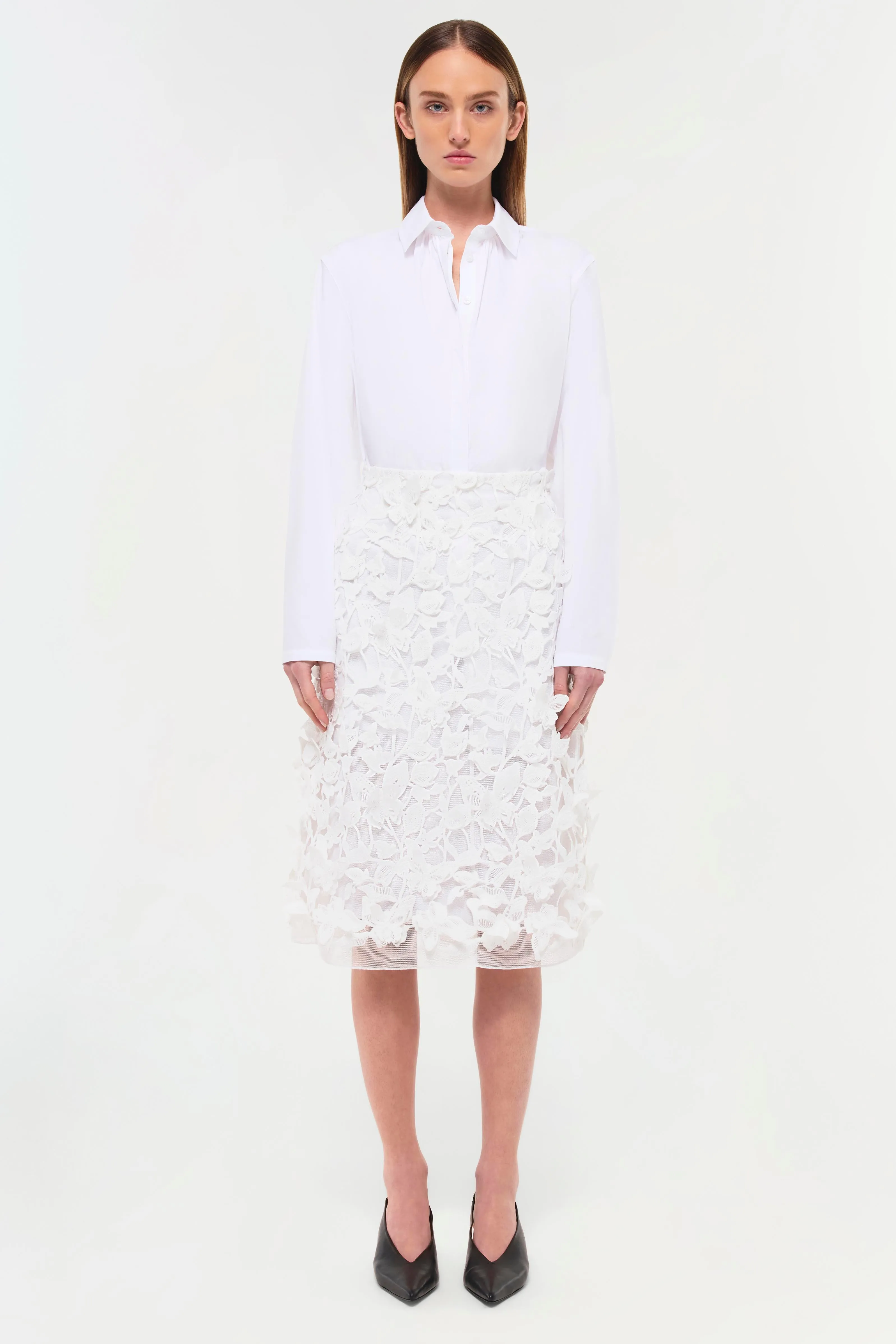 Ambrosia Applique Midi Skirt