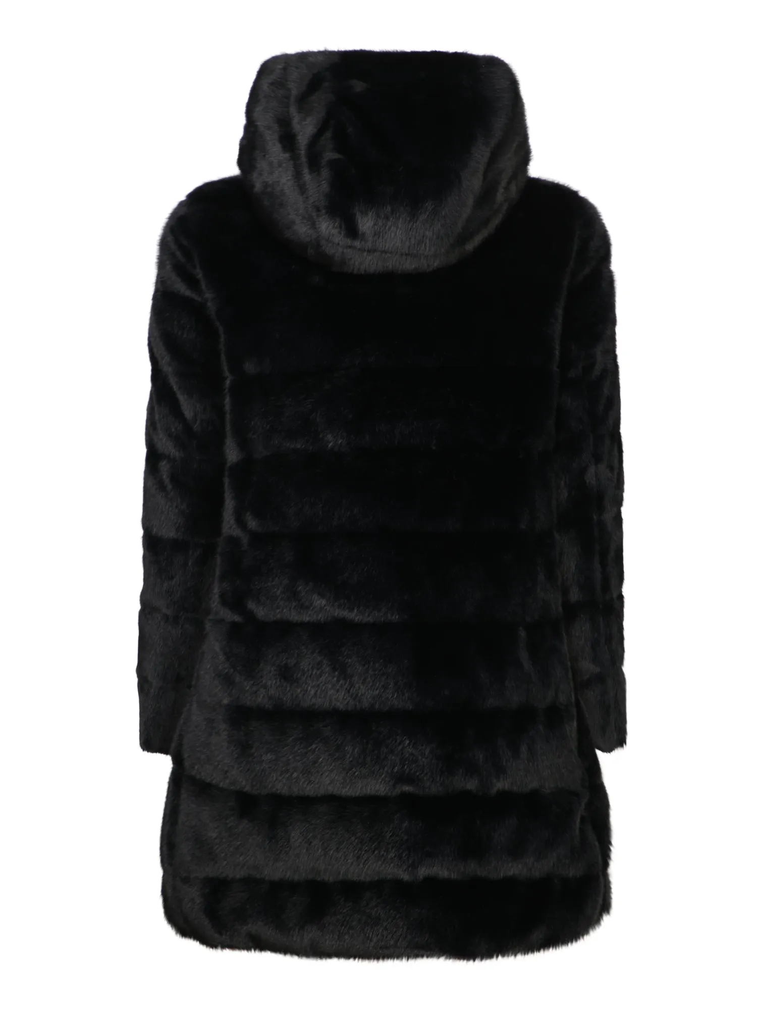 Ashape Fur Black Down Jacket
