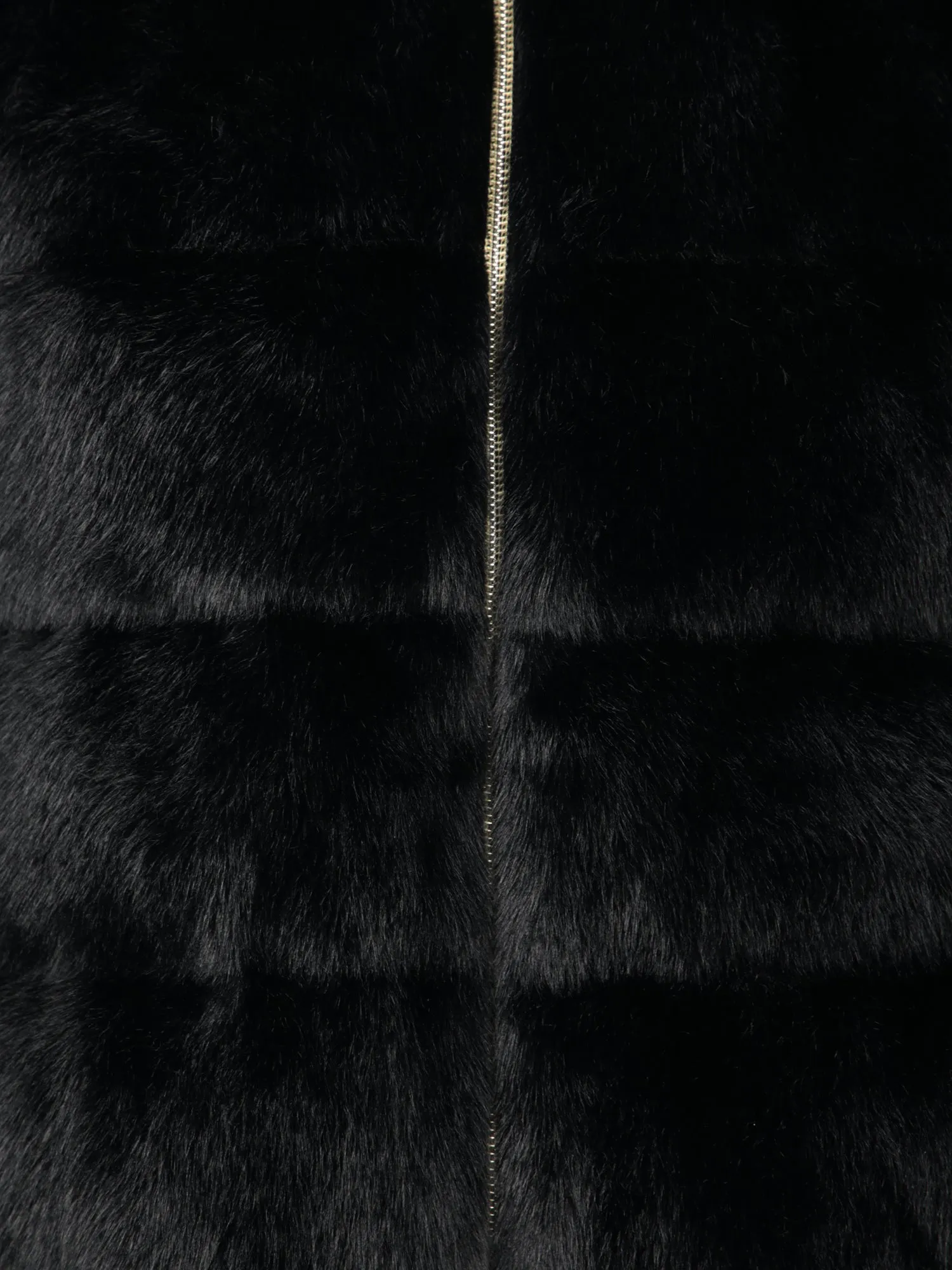 Ashape Fur Black Down Jacket