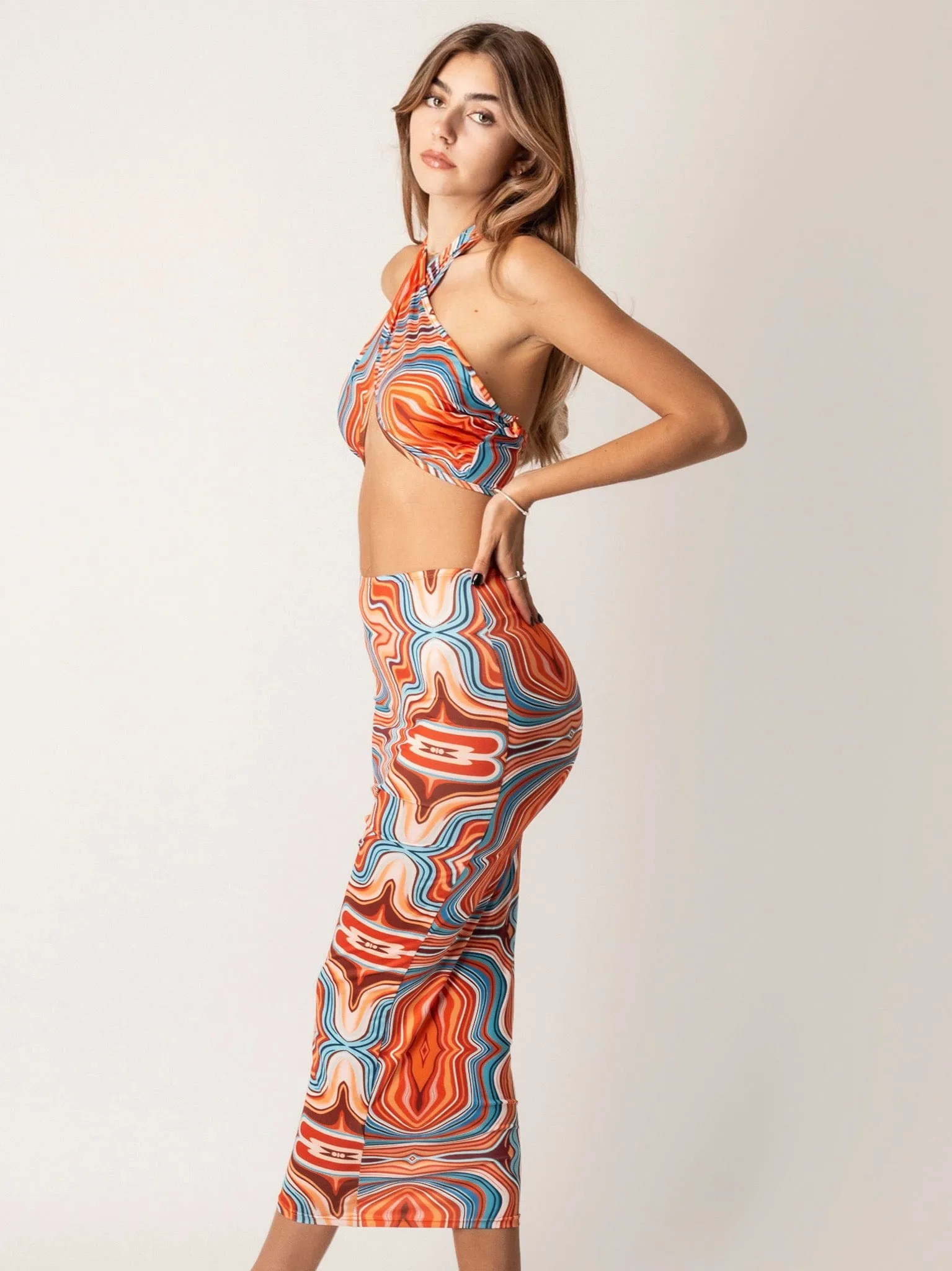 Azurelee Two Piece Maxi Skirt