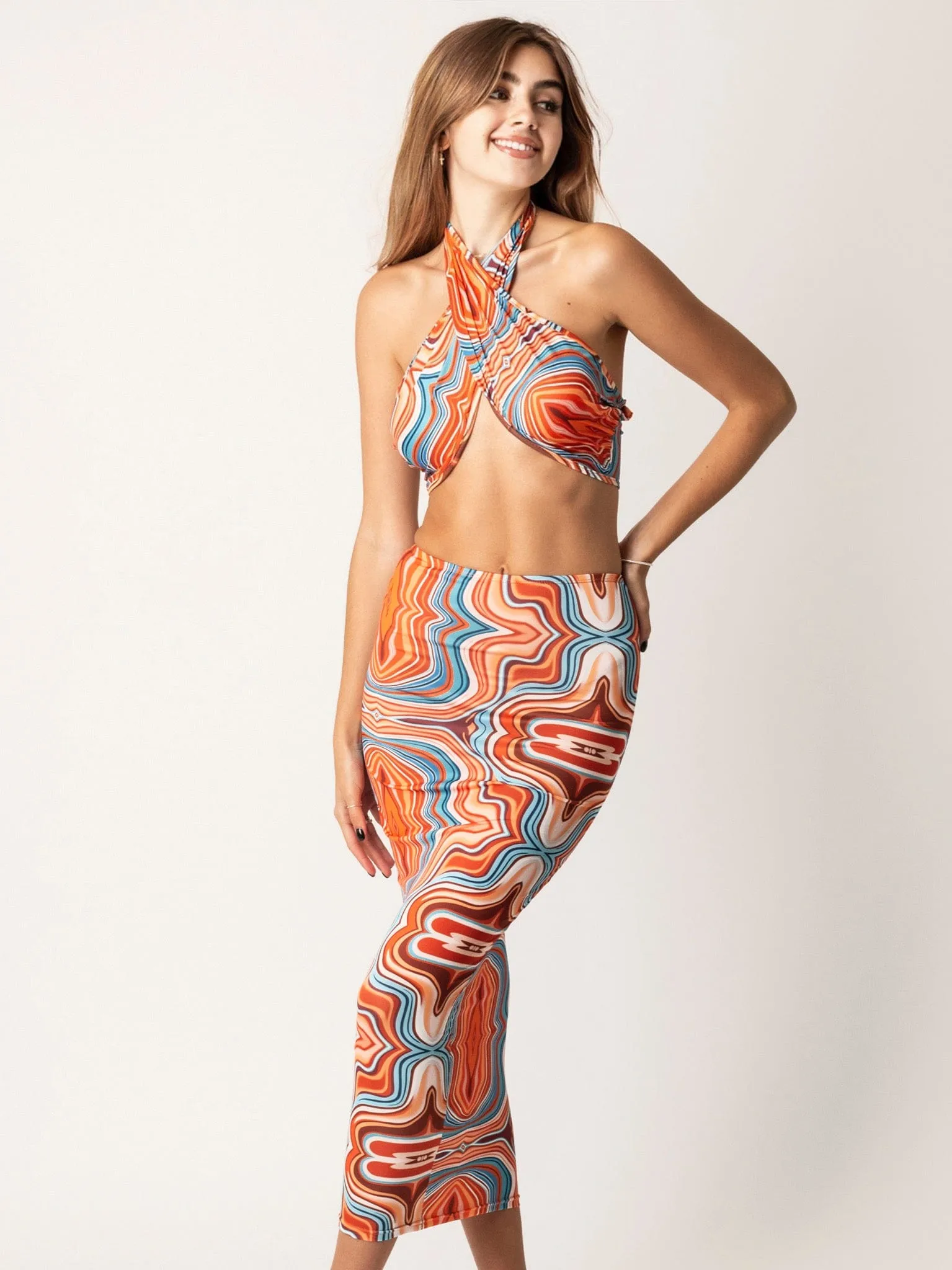 Azurelee Two Piece Maxi Skirt