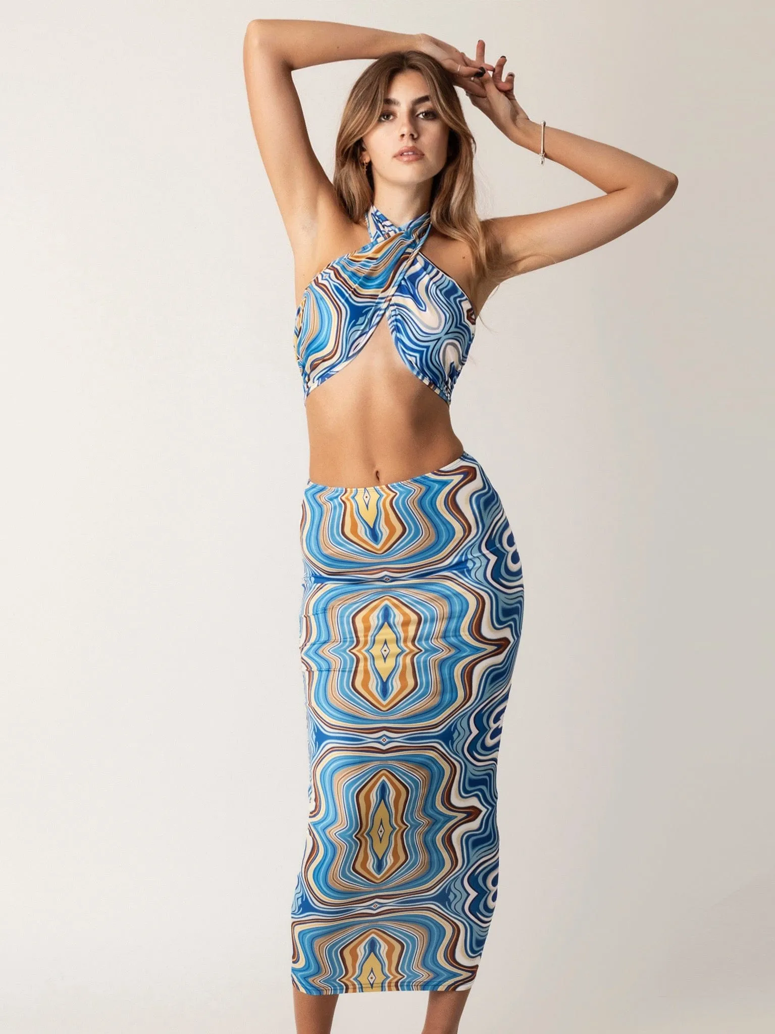 Azurelee Two Piece Maxi Skirt