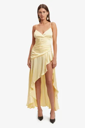 Bardot Sierra Midi Dress in Canary Yellow