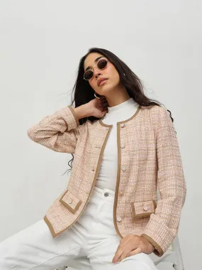 Beige Tweed Jacket