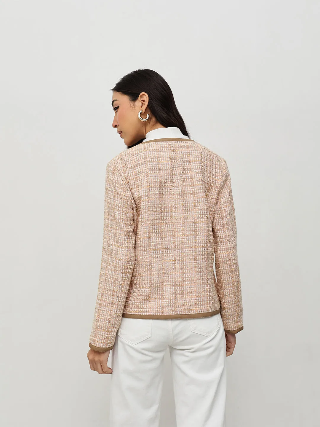 Beige Tweed Jacket