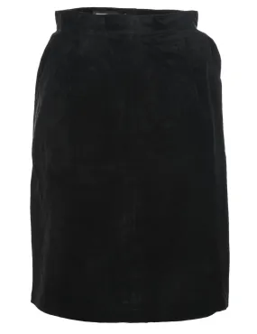 Black Suede Skirt - S