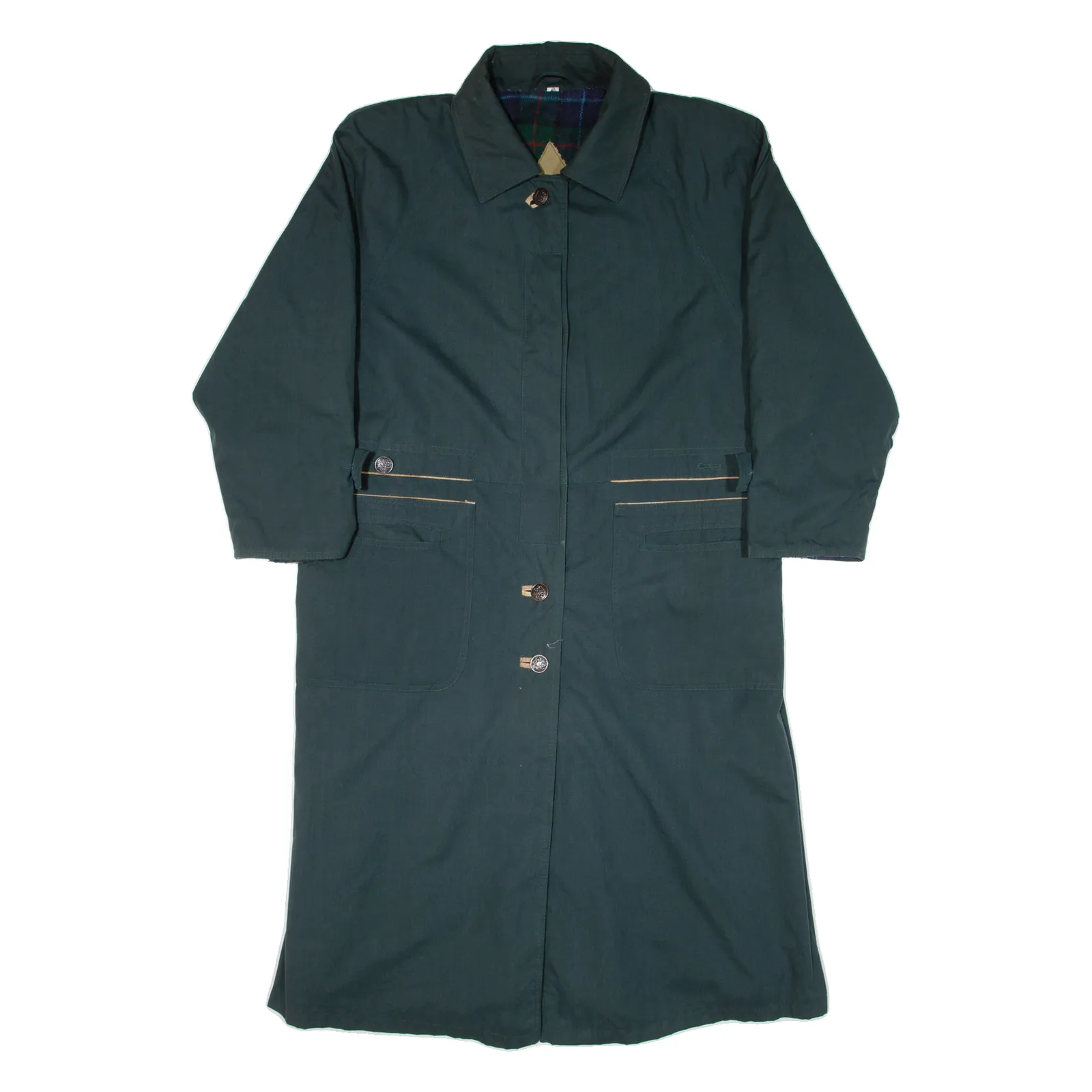 Blanket Lined Womens Overcoat Coat Green M