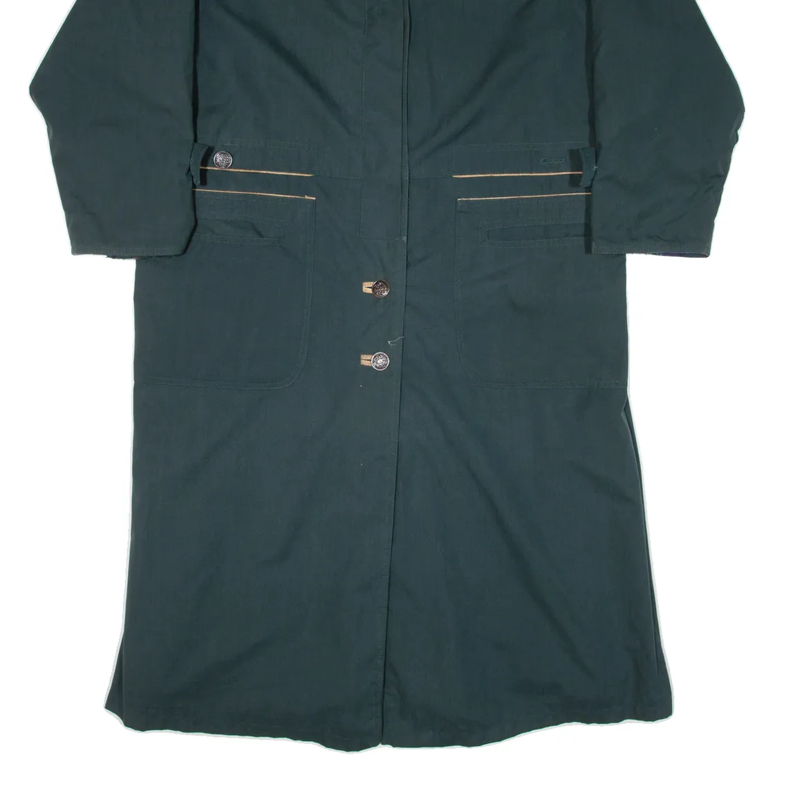 Blanket Lined Womens Overcoat Coat Green M