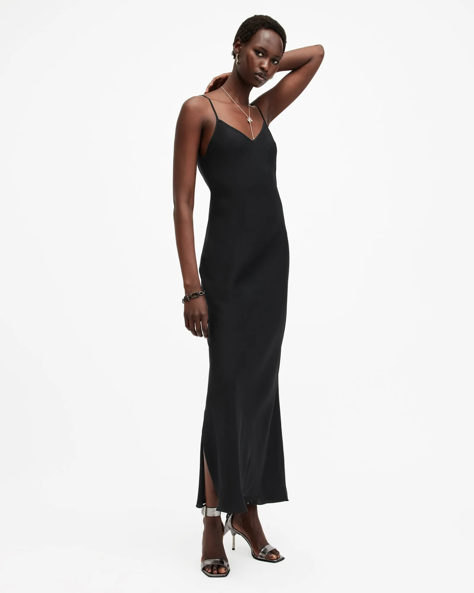 Bryony V-Neck Maxi Slip Dress