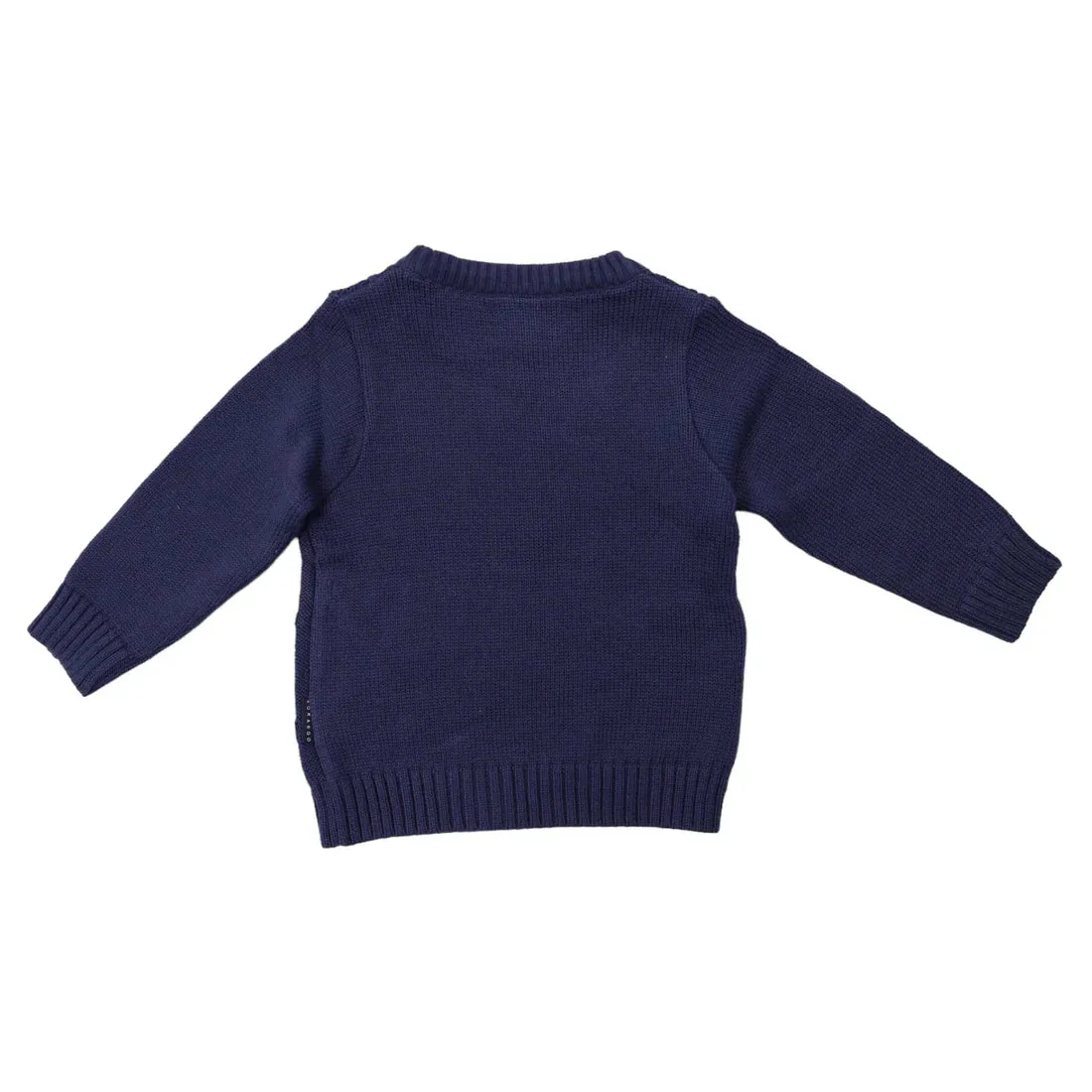 Cable Knit Sweater -Peacoat
