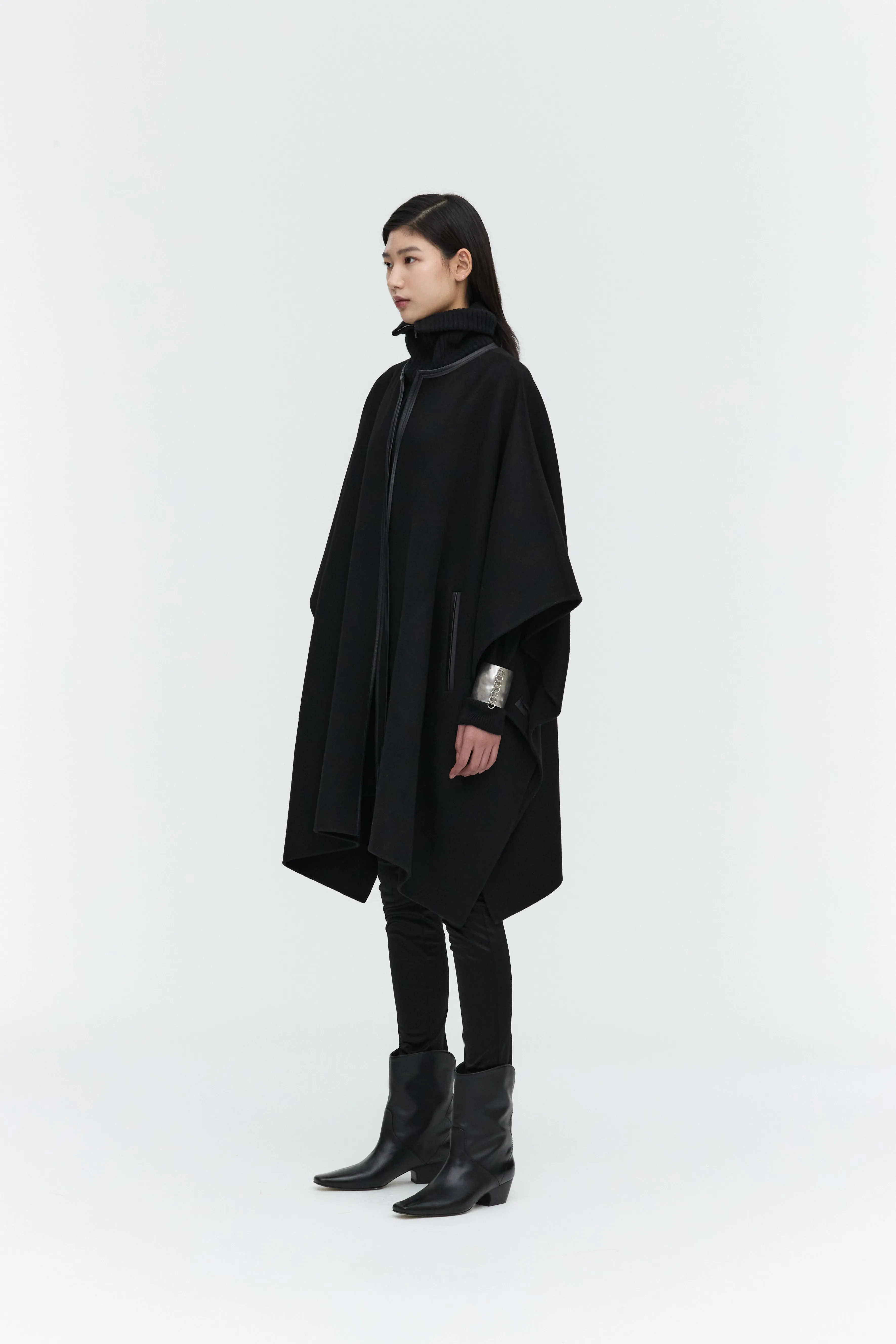 Cashmere Blend Poncho