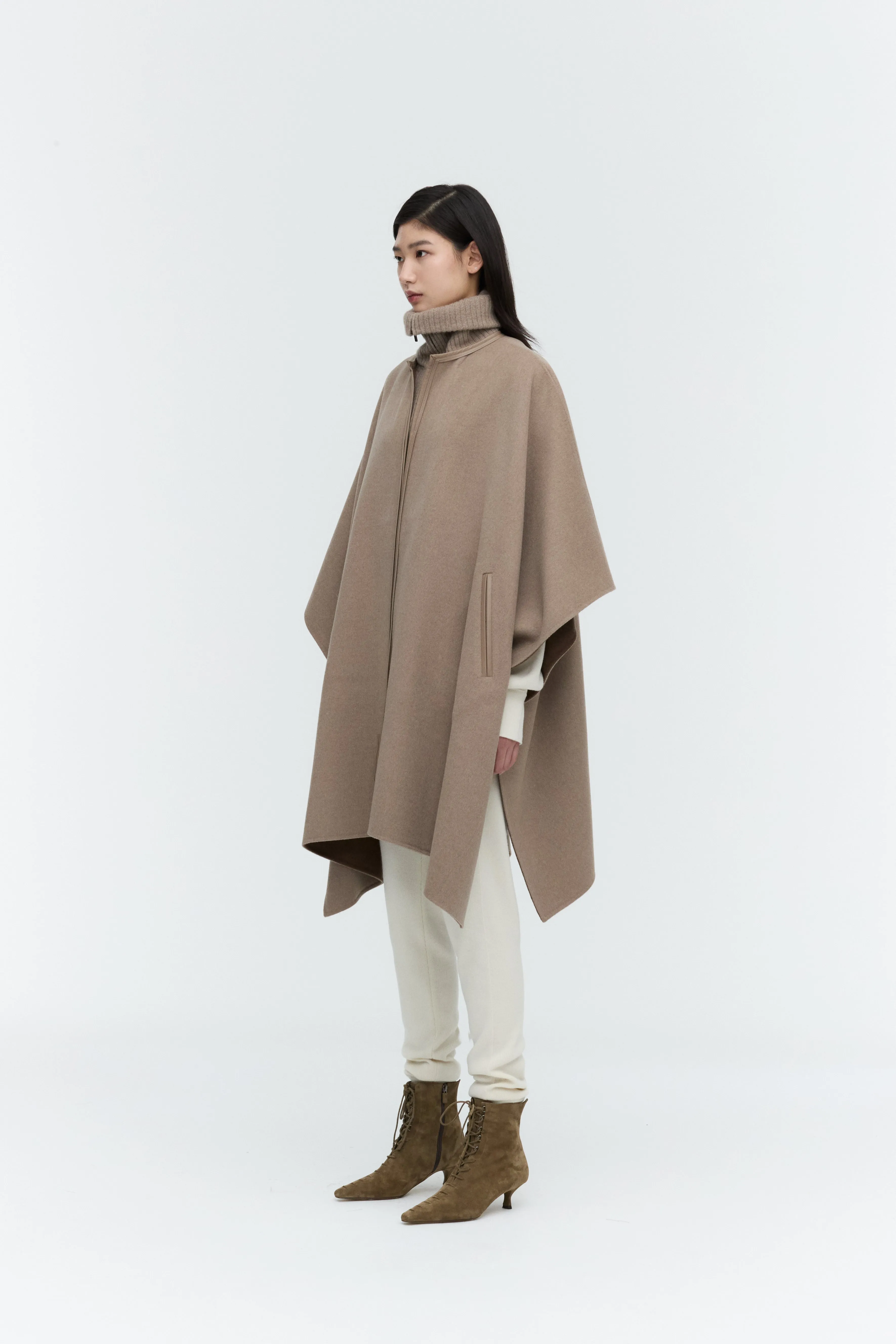 Cashmere Blend Poncho