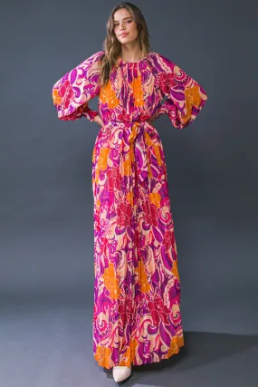 CHANGING LOCATIONS WOVEN MAXI DRESS