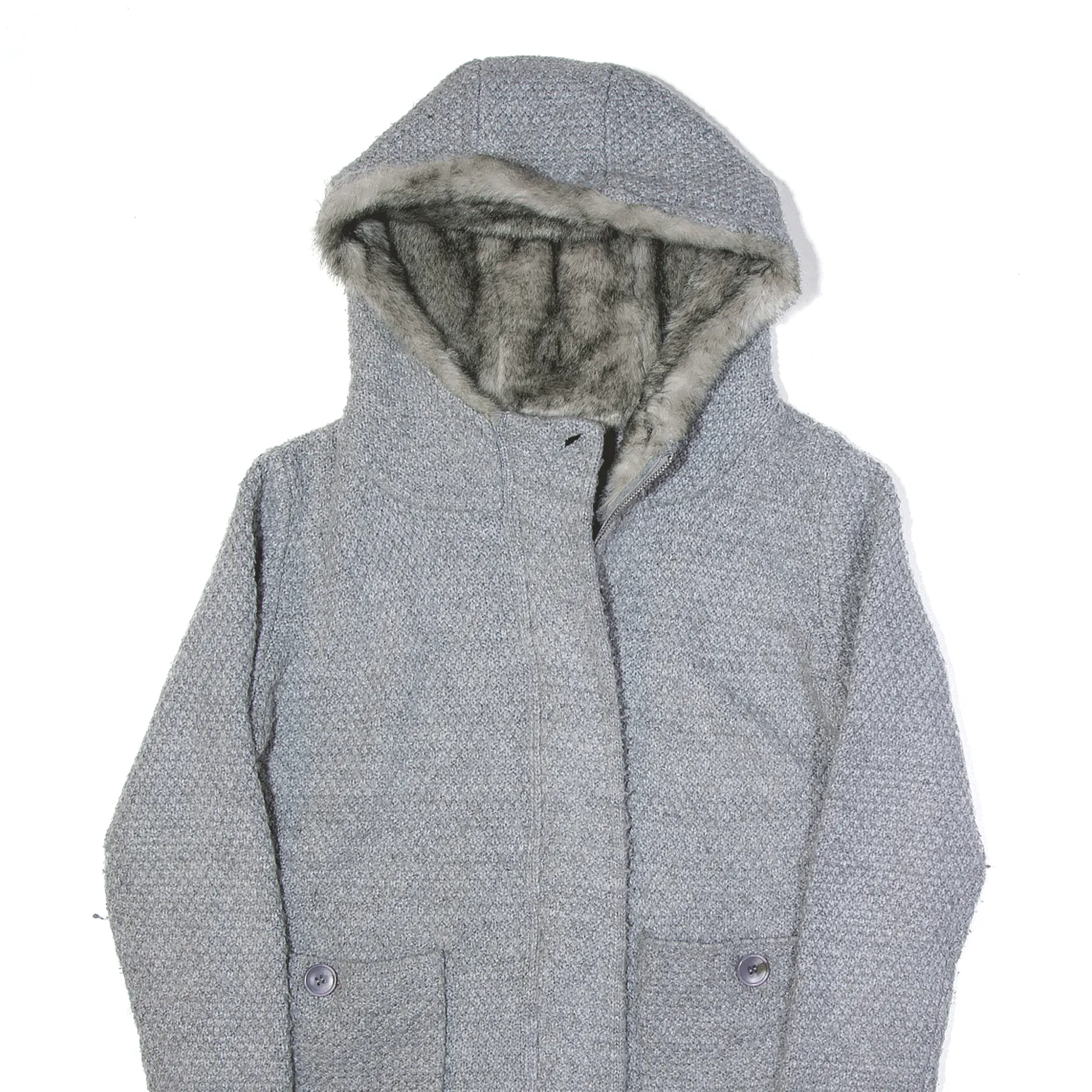 CHICOREE Overcoat Jacket Grey Womens S