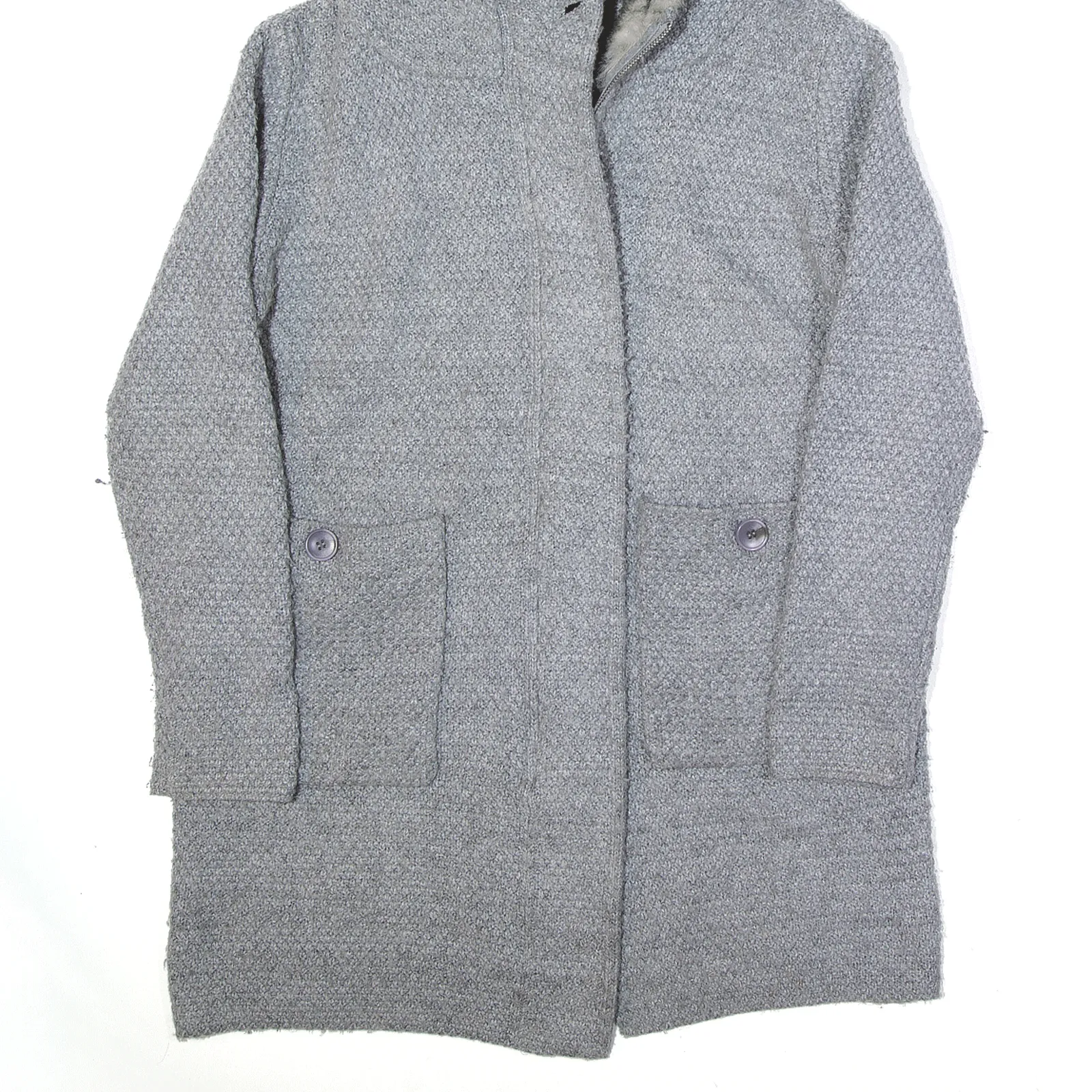 CHICOREE Overcoat Jacket Grey Womens S