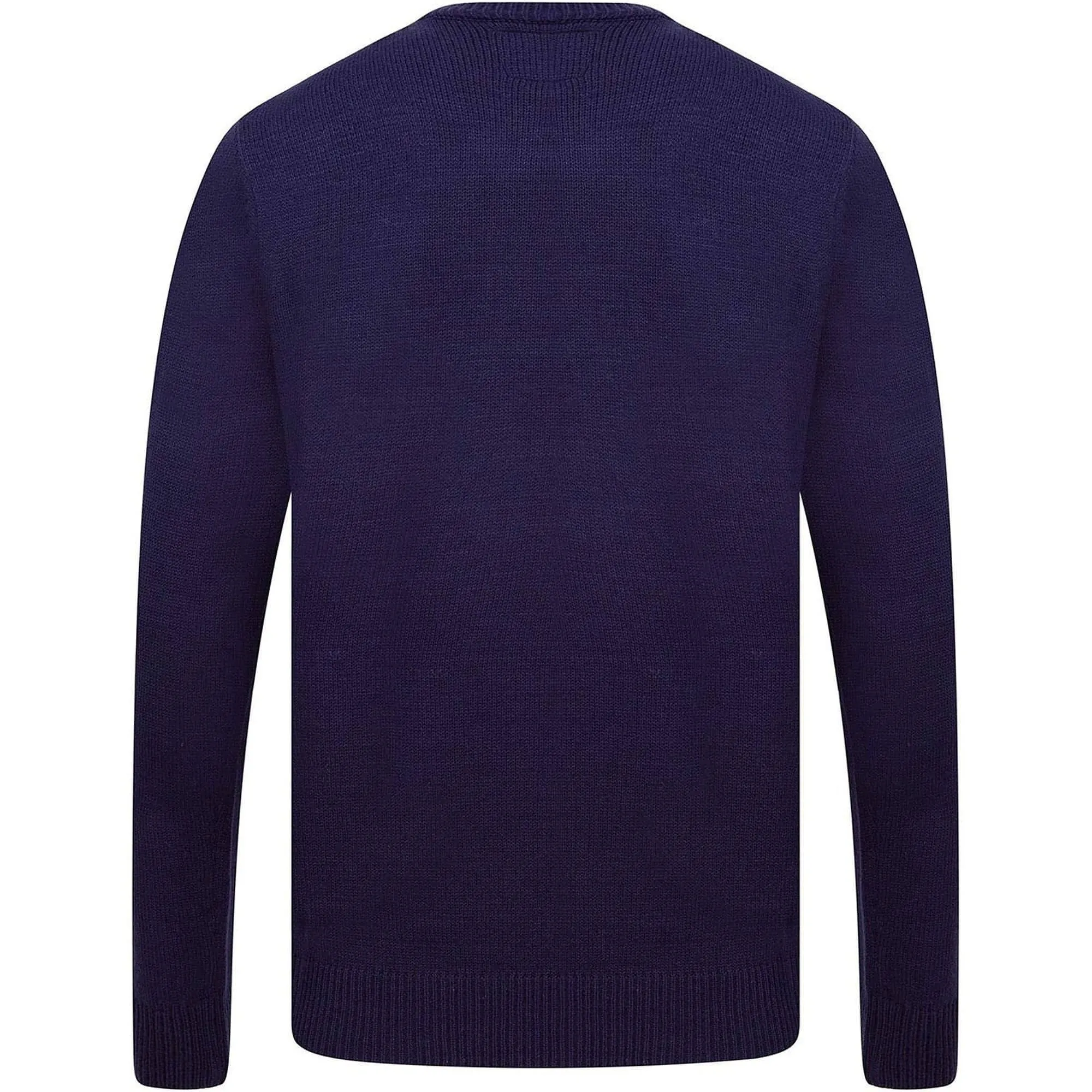 Christmas Santa Turkey Mens Christmas Jumper - Navy