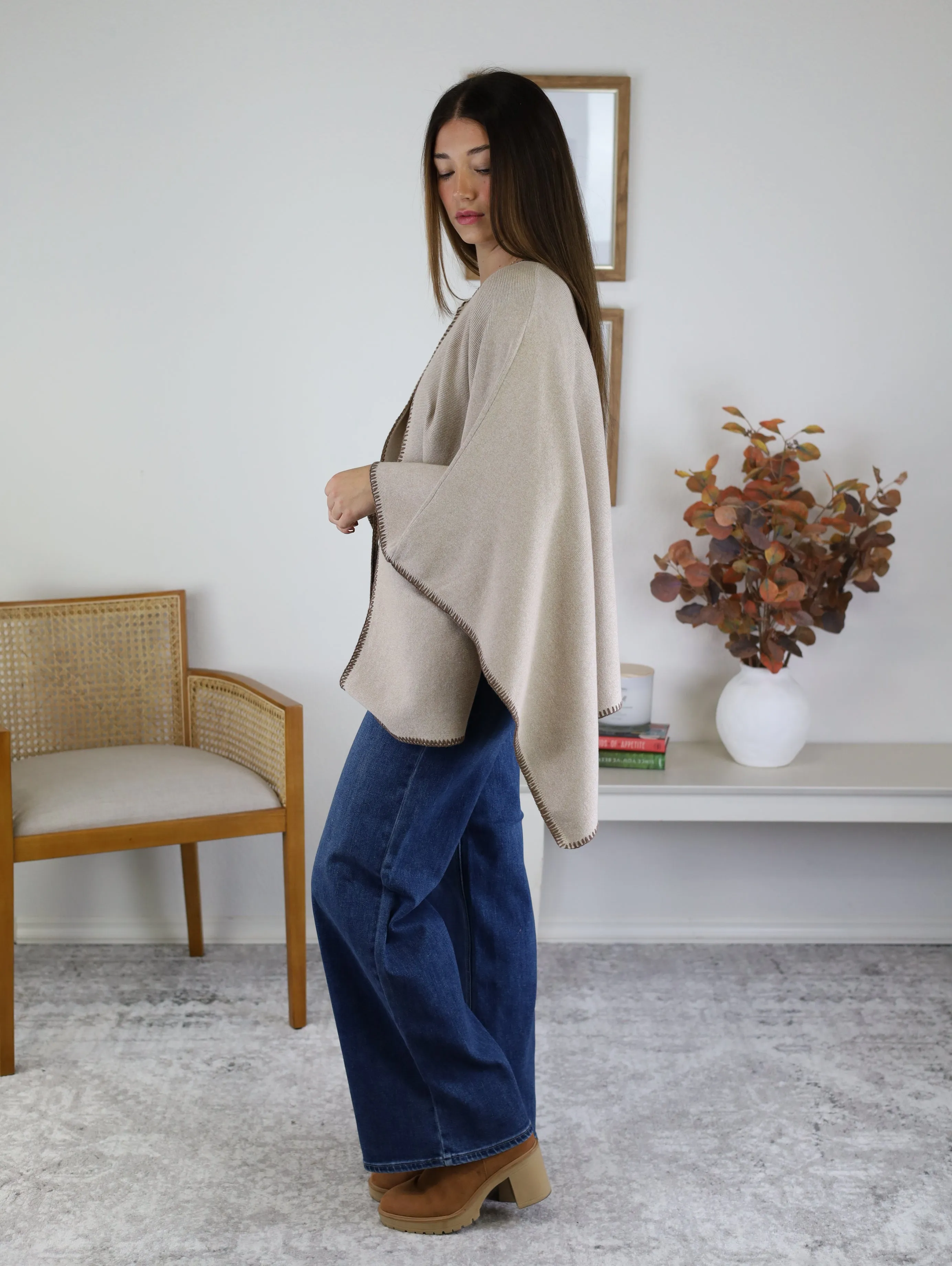 Clarisse Knit Poncho - Sale