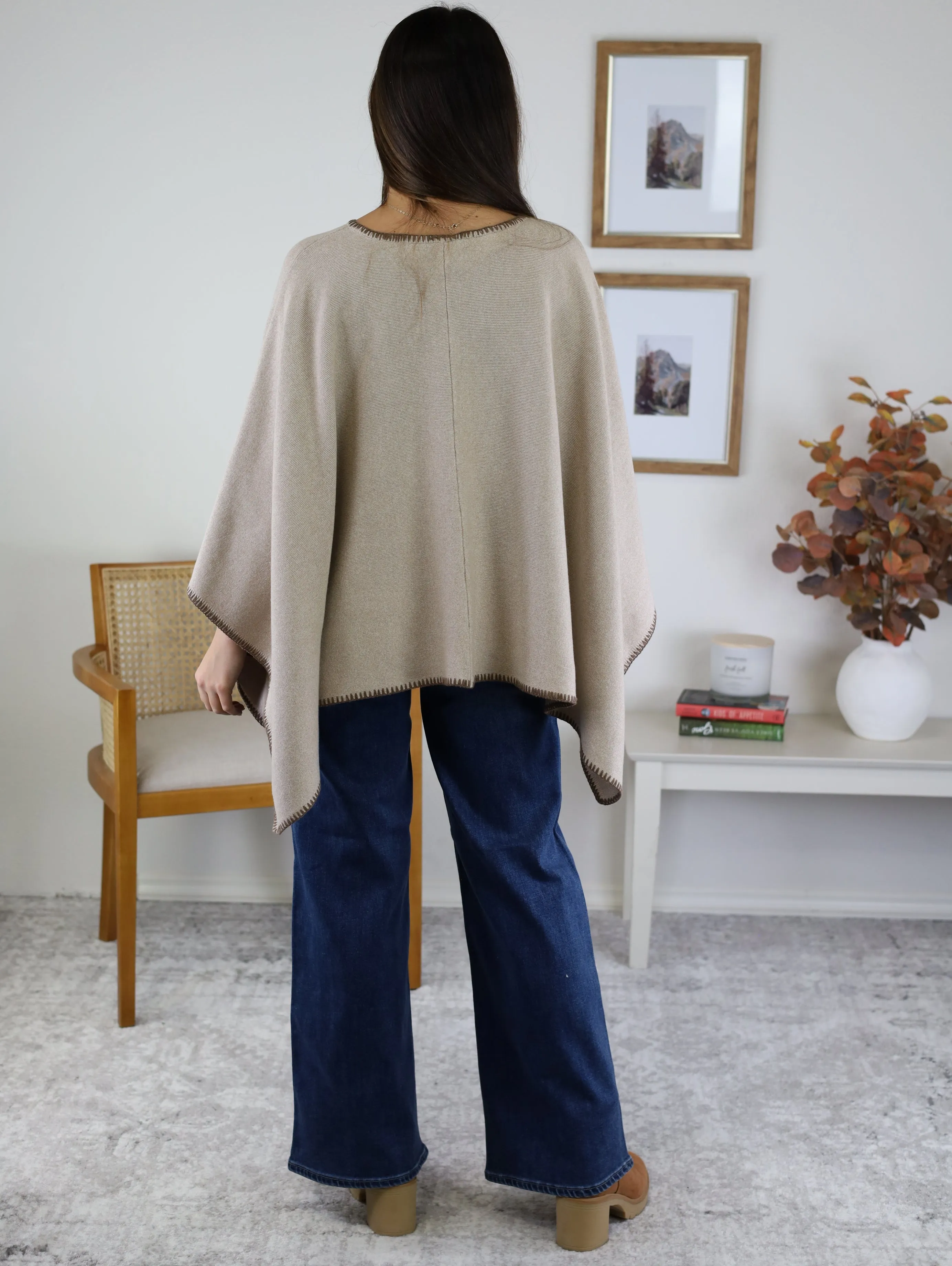 Clarisse Knit Poncho - Sale