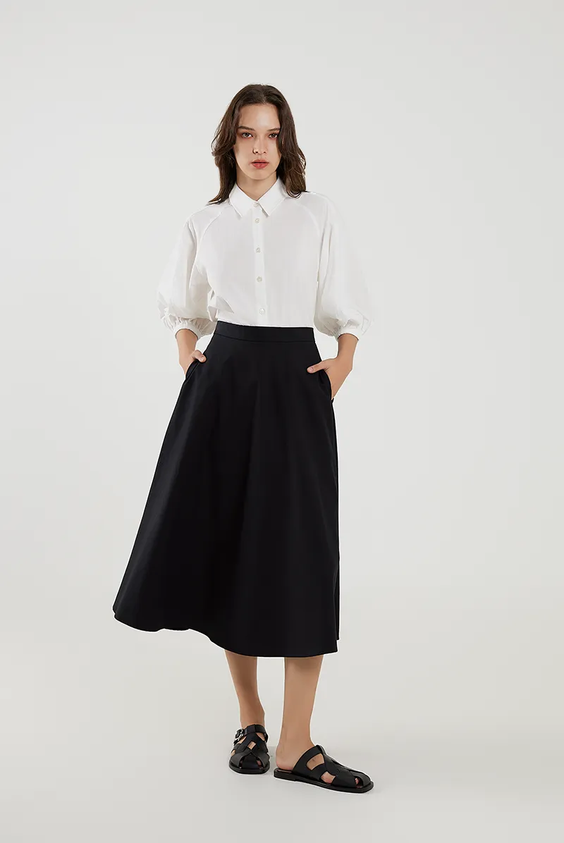 Classic Round Midi Skirt