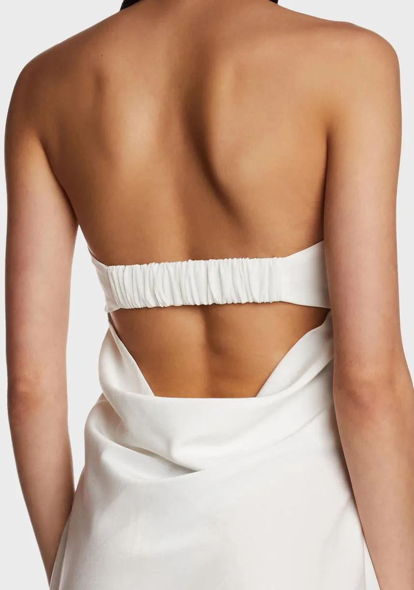 Crystal Clear Slip Dress - White