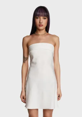 Crystal Clear Slip Dress - White