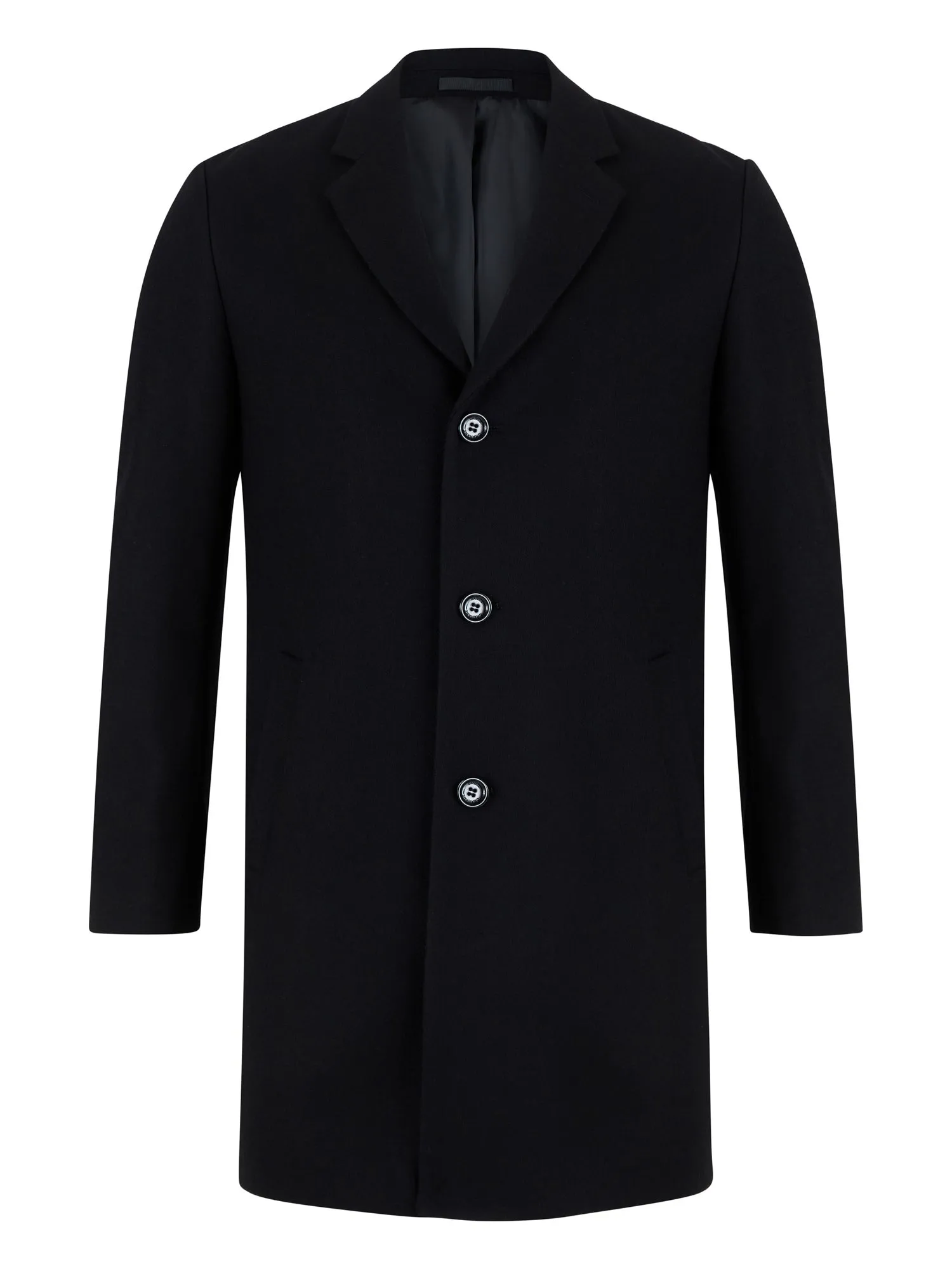 Daniel Grahame 90337 00 Black Osbourne Overcoat