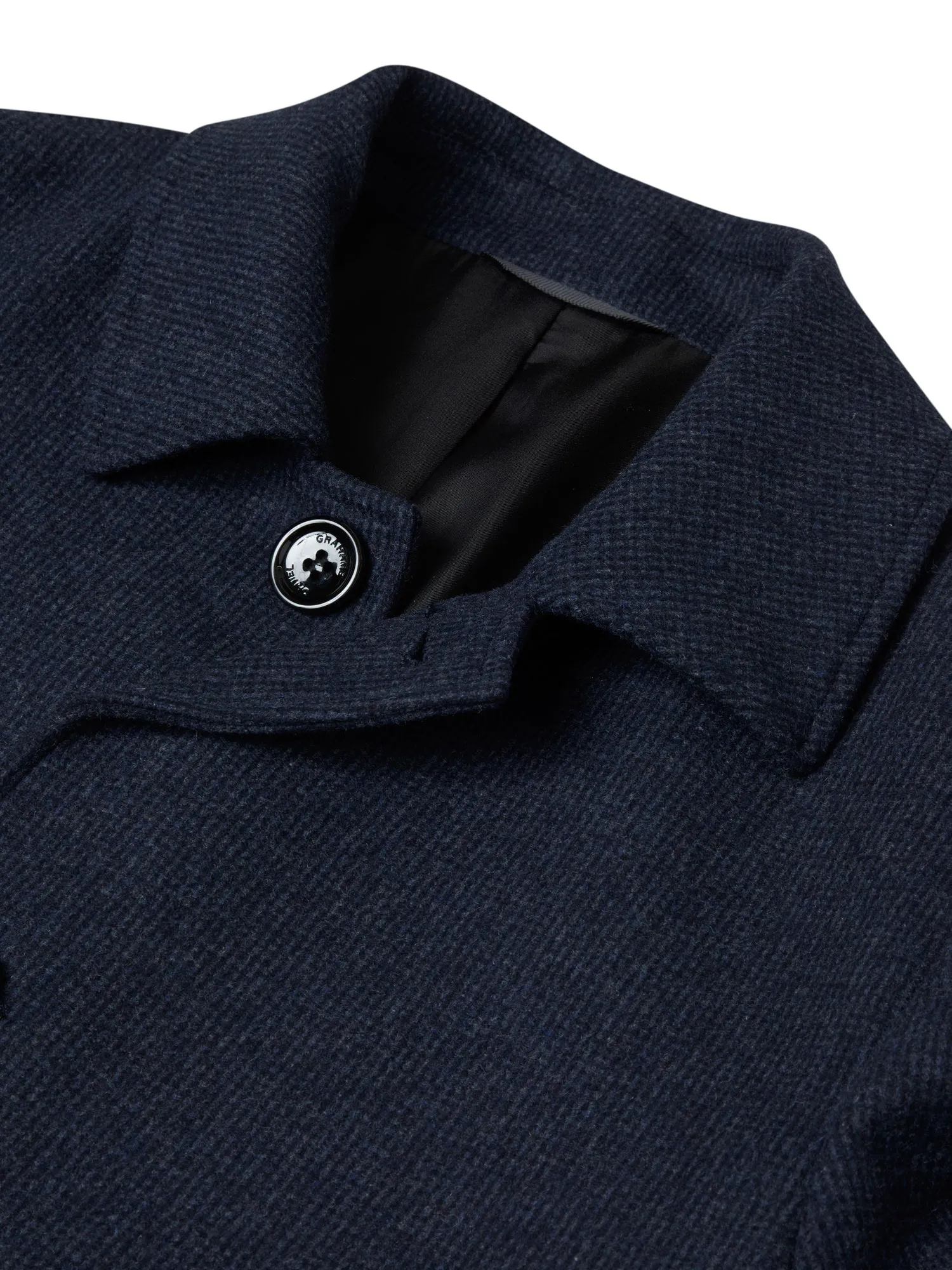 Daniel Grahame 90604 28 Slate Blue Bales Overcoat
