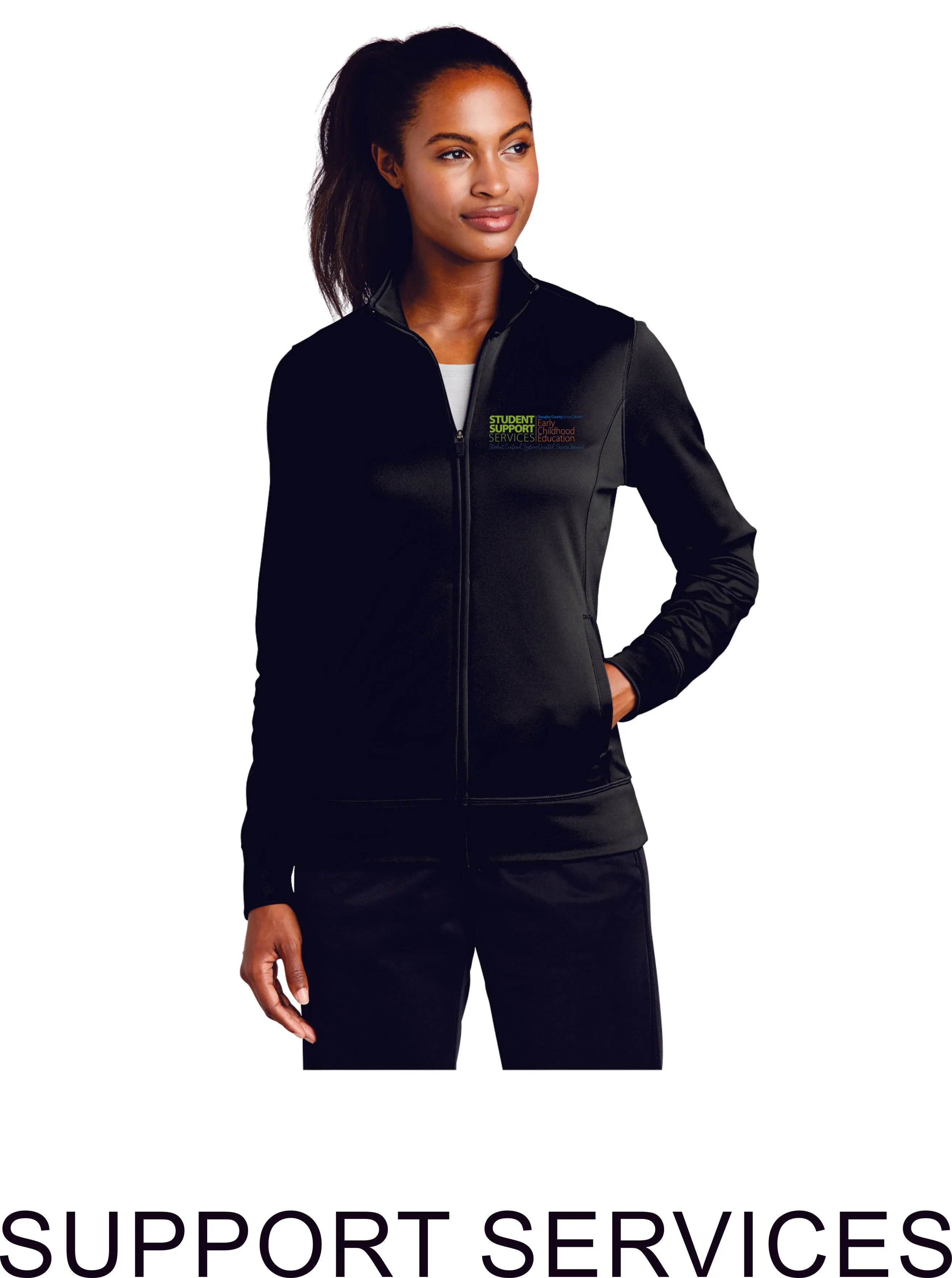 DCSD Staff Ladies Full Zip Jacket- 3 Designs