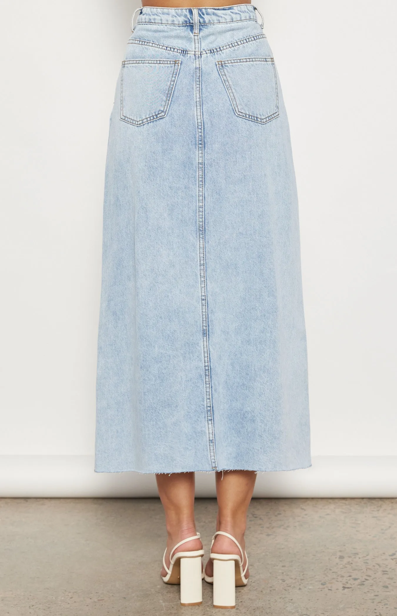 DENIM MAXI SKIRT