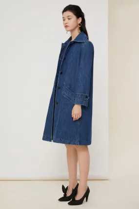 Denim overcoat