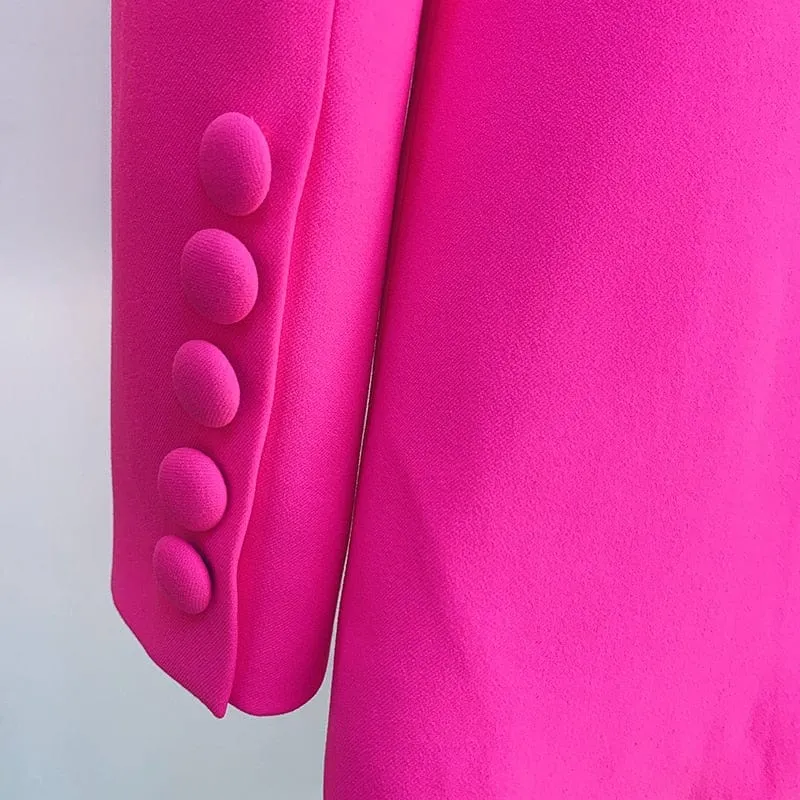 Designer Color Block Runway Suit