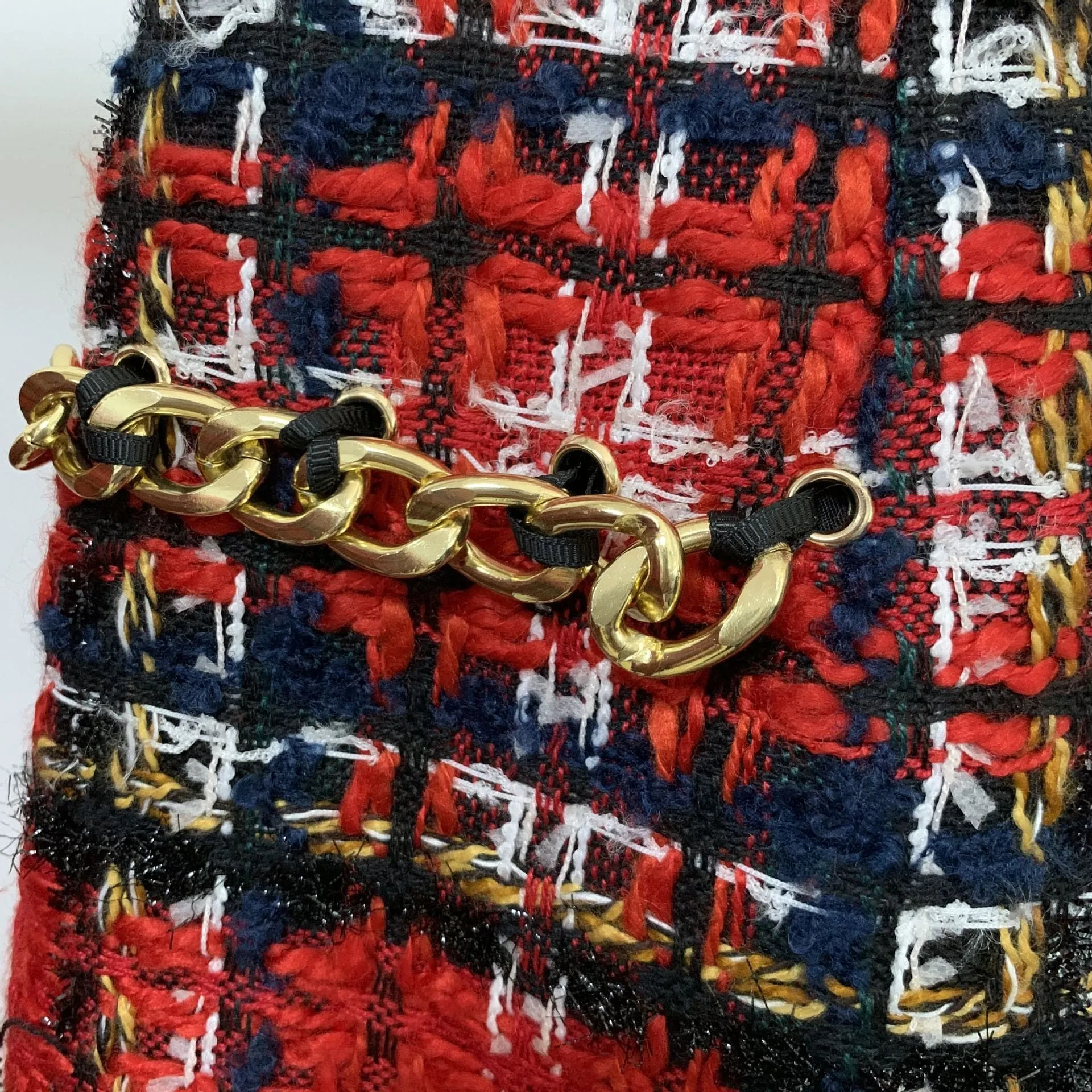 Designer Plaid Tweed Set