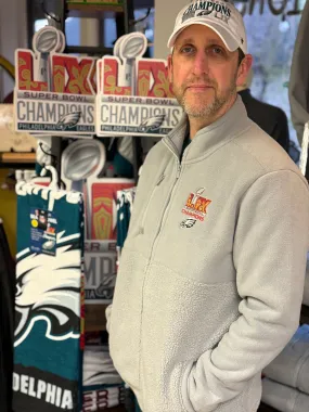 Eagles Fleece Super Bowl Champions Full Zip Jacket