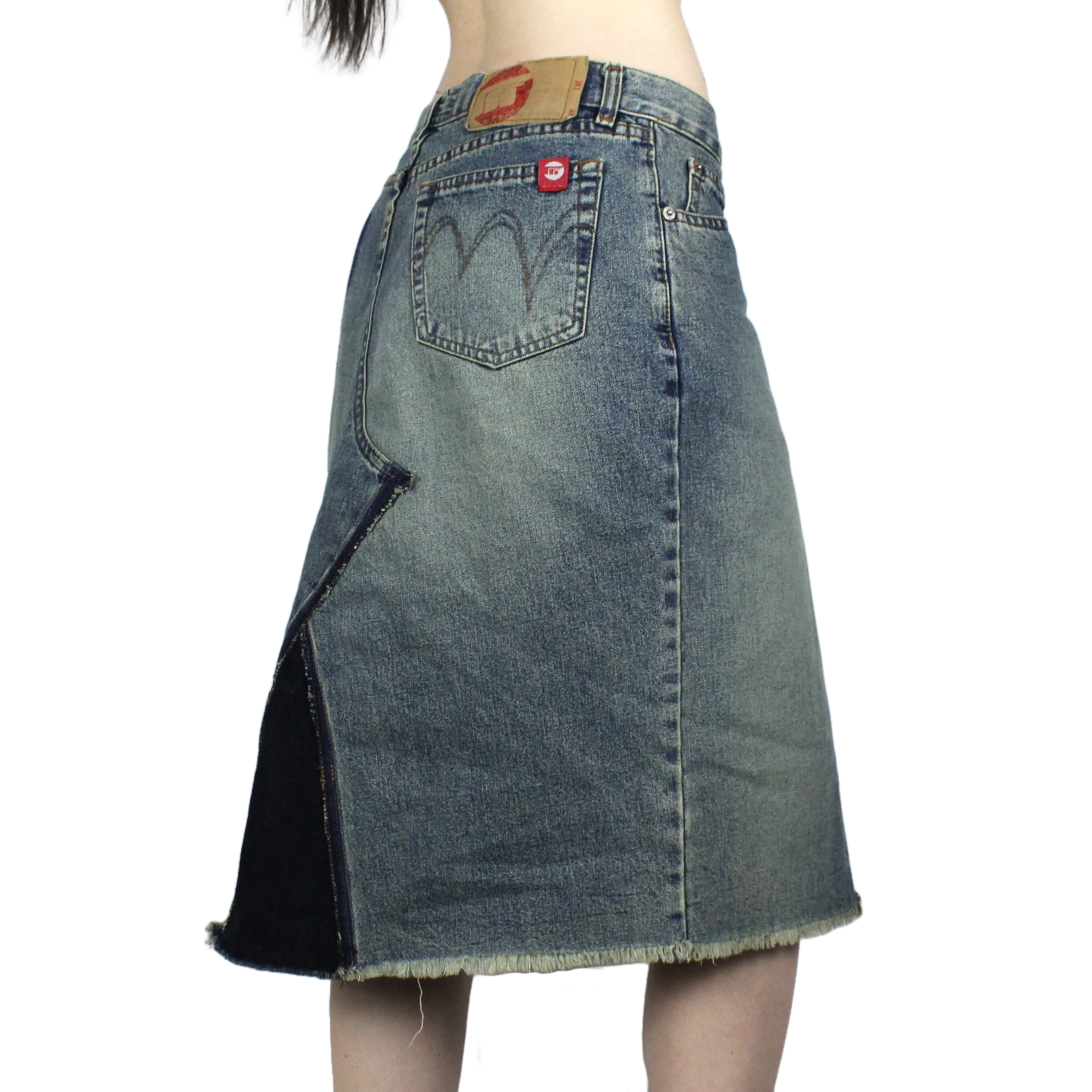 Euro Y2K Denim Skirt (XS)