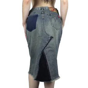 Euro Y2K Denim Skirt (XS)
