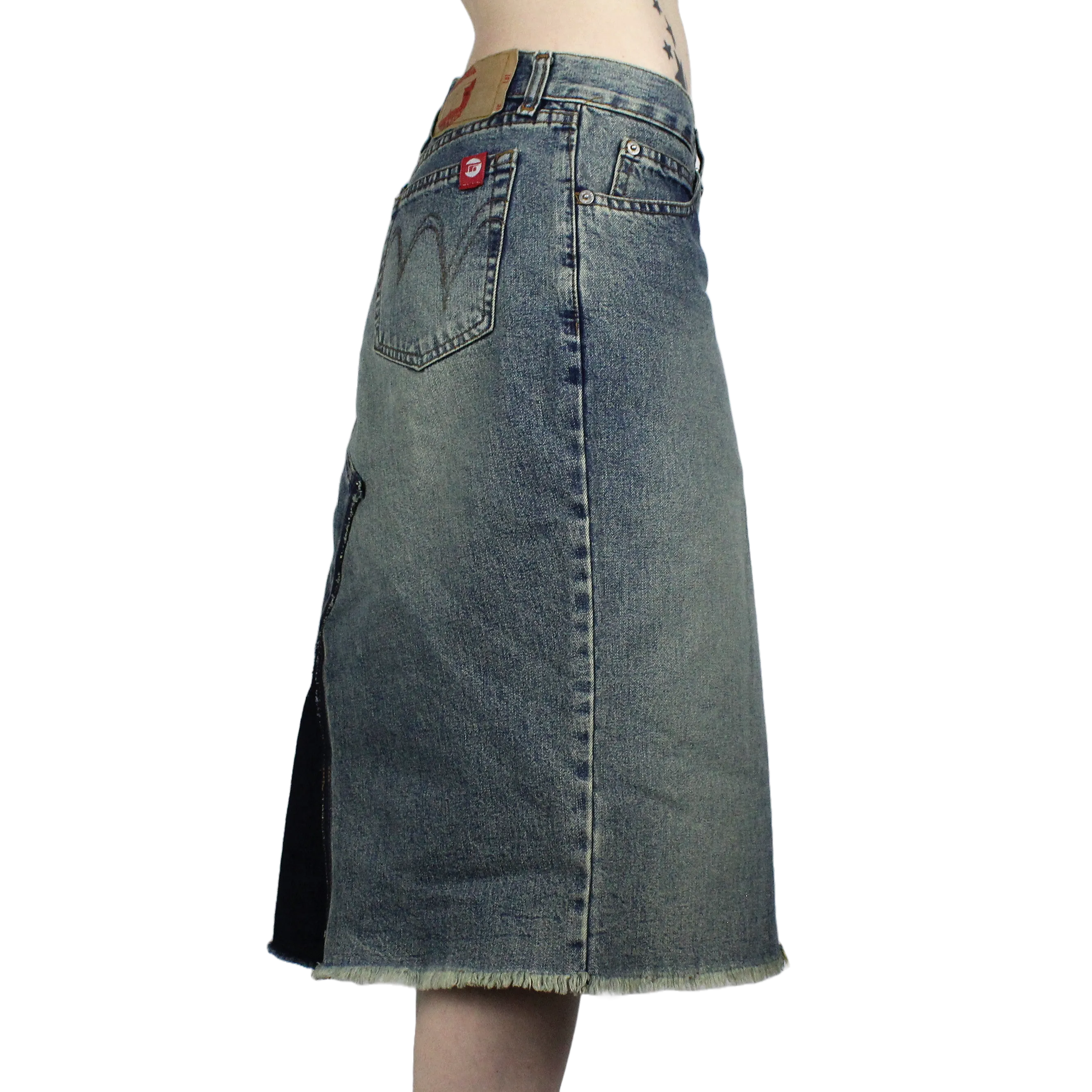 Euro Y2K Denim Skirt (XS)