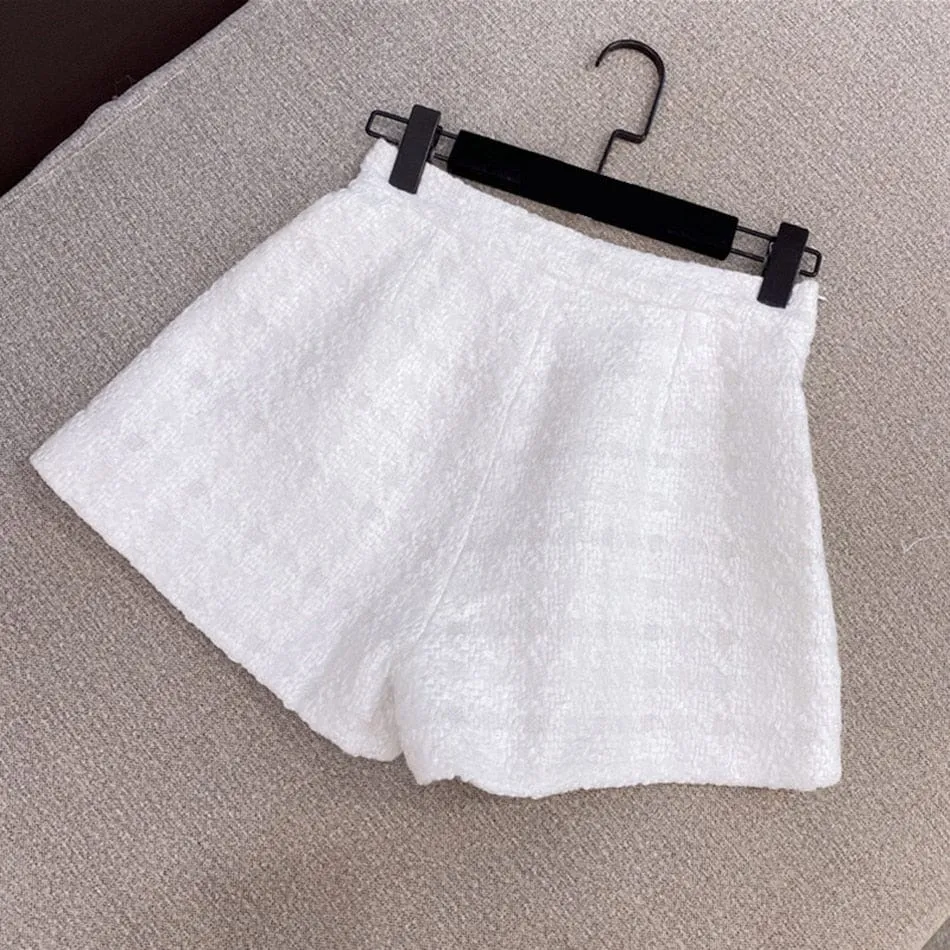 Exclusive Elegant Tweed Short Set