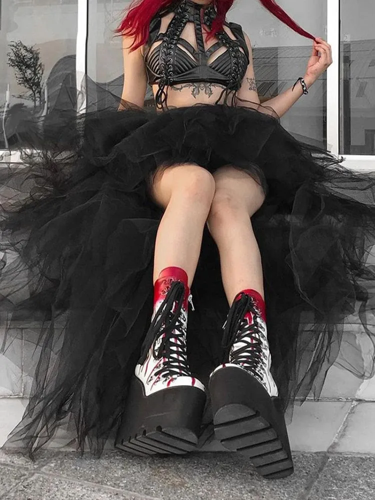 Fairy Grunge Layered Tutu Skirt