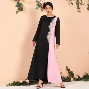 FashionSierra - Applique Commuter Plus Size Women's Dress
