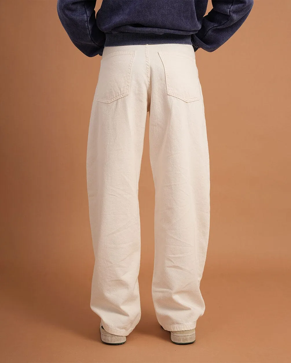 Female Off White Washed Skater Jeans